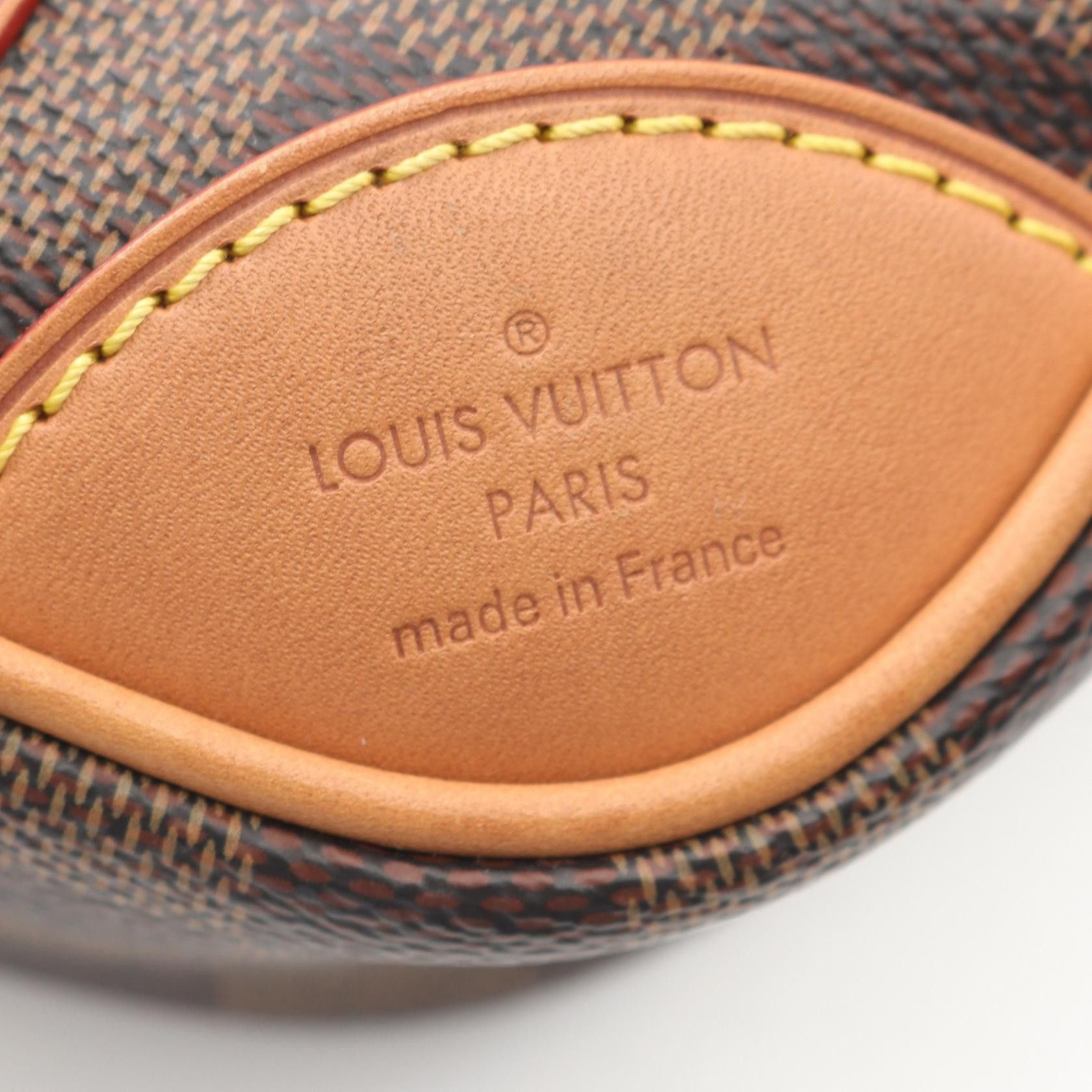 Louis Vuitton Louis Vuitton Valise Souple Bb Damier Ebene Chain Handbag Leather Brown Size ONE SIZE - 4 Thumbnail