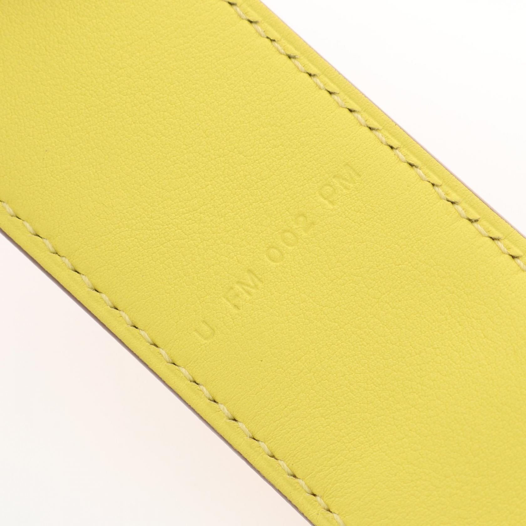 Hermes Hermes Sangron Lime Mauve Sylvestre Nata Cuible Shoulder Strap Veau Epsom Swift Yellow Multicolor Gold Hardware B Stamp Size ONE SIZE - 5 Thumbnail