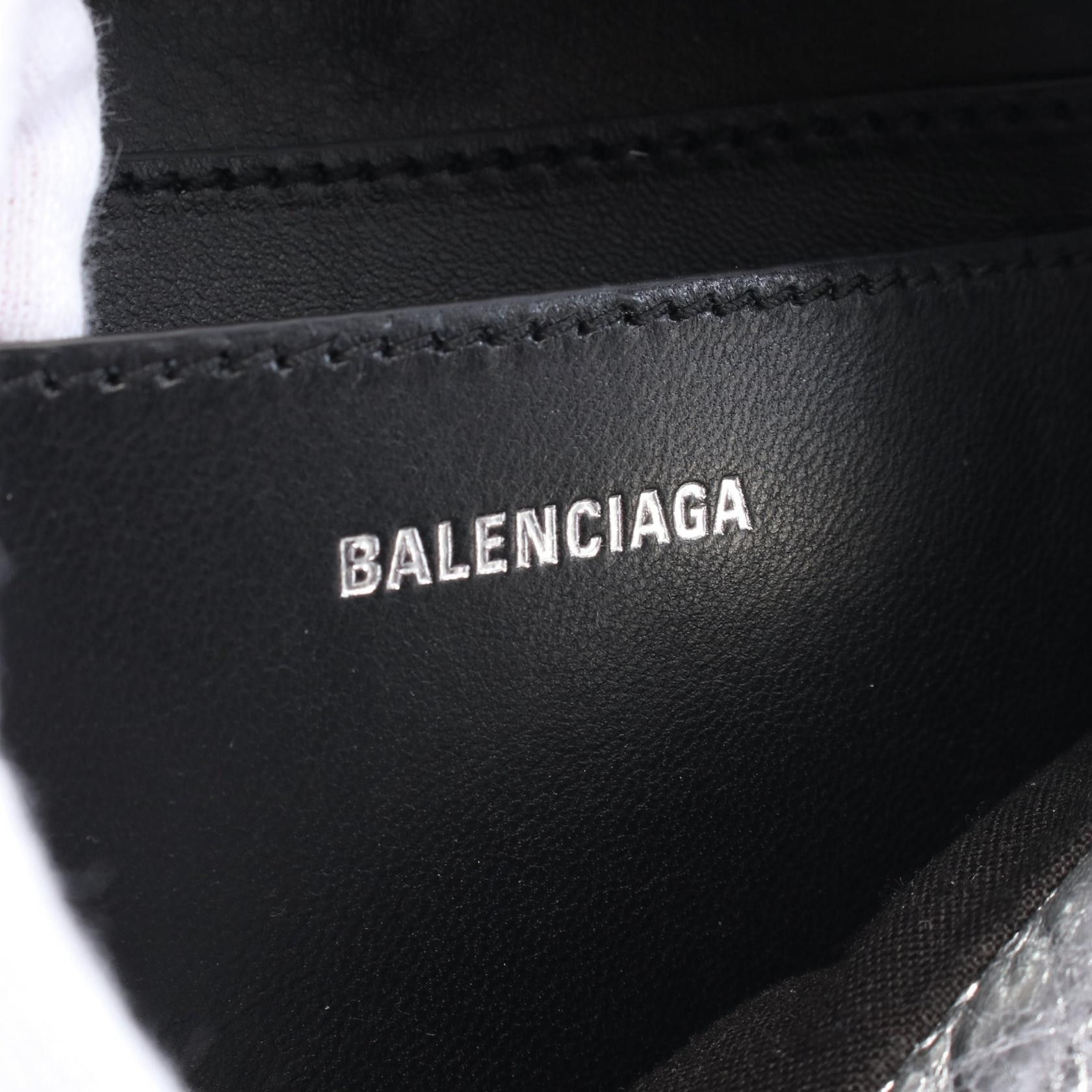 Balenciaga Balenciaga Monaco Nano Bag Metallized Shoulder Leather Silver Size ONE SIZE - 4 Thumbnail