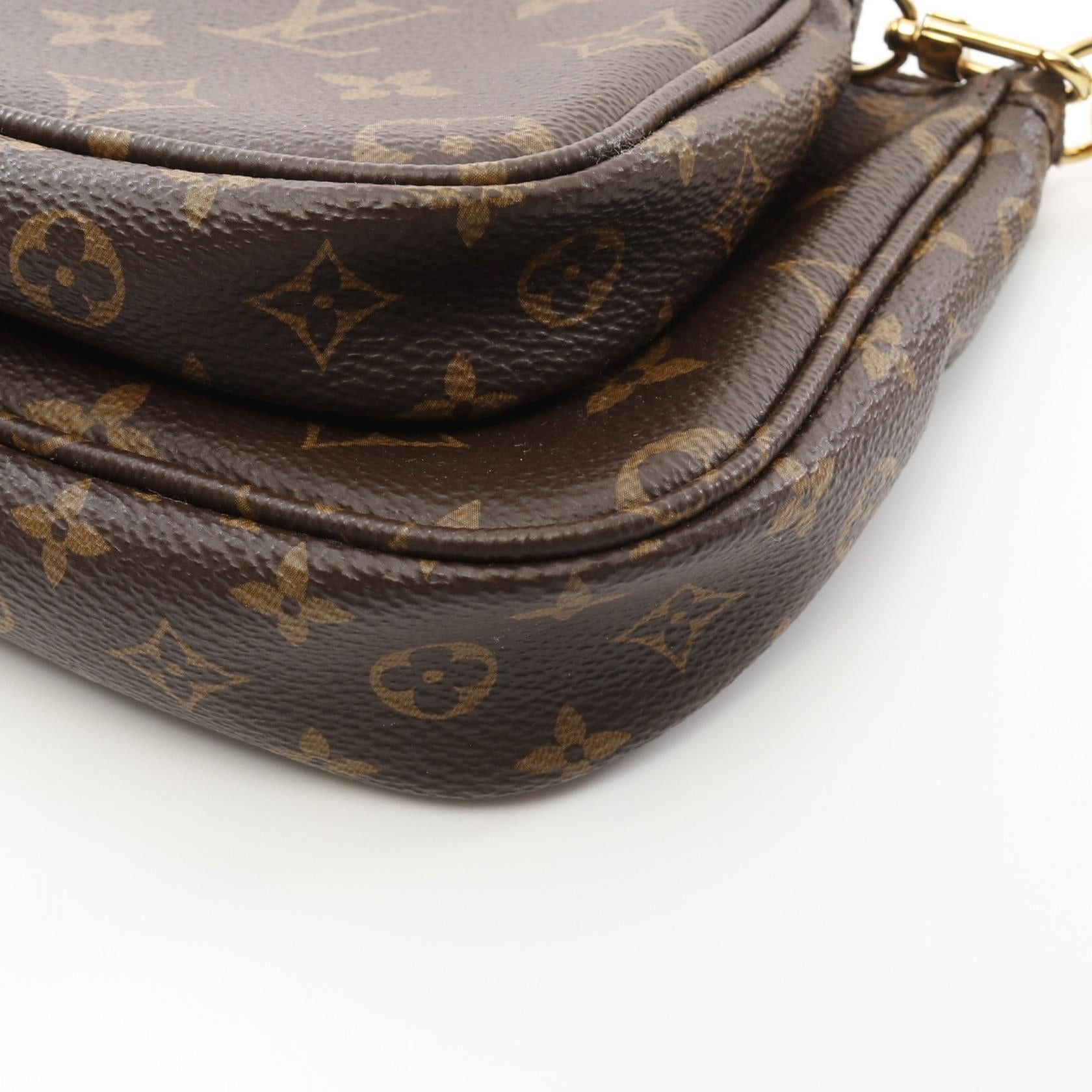Louis Vuitton Louis Vuitton Multy Pochette Accessoires Monogram Rose Claire Shoulder Bag Leather Brown Pink Size ONE SIZE - 6 Thumbnail