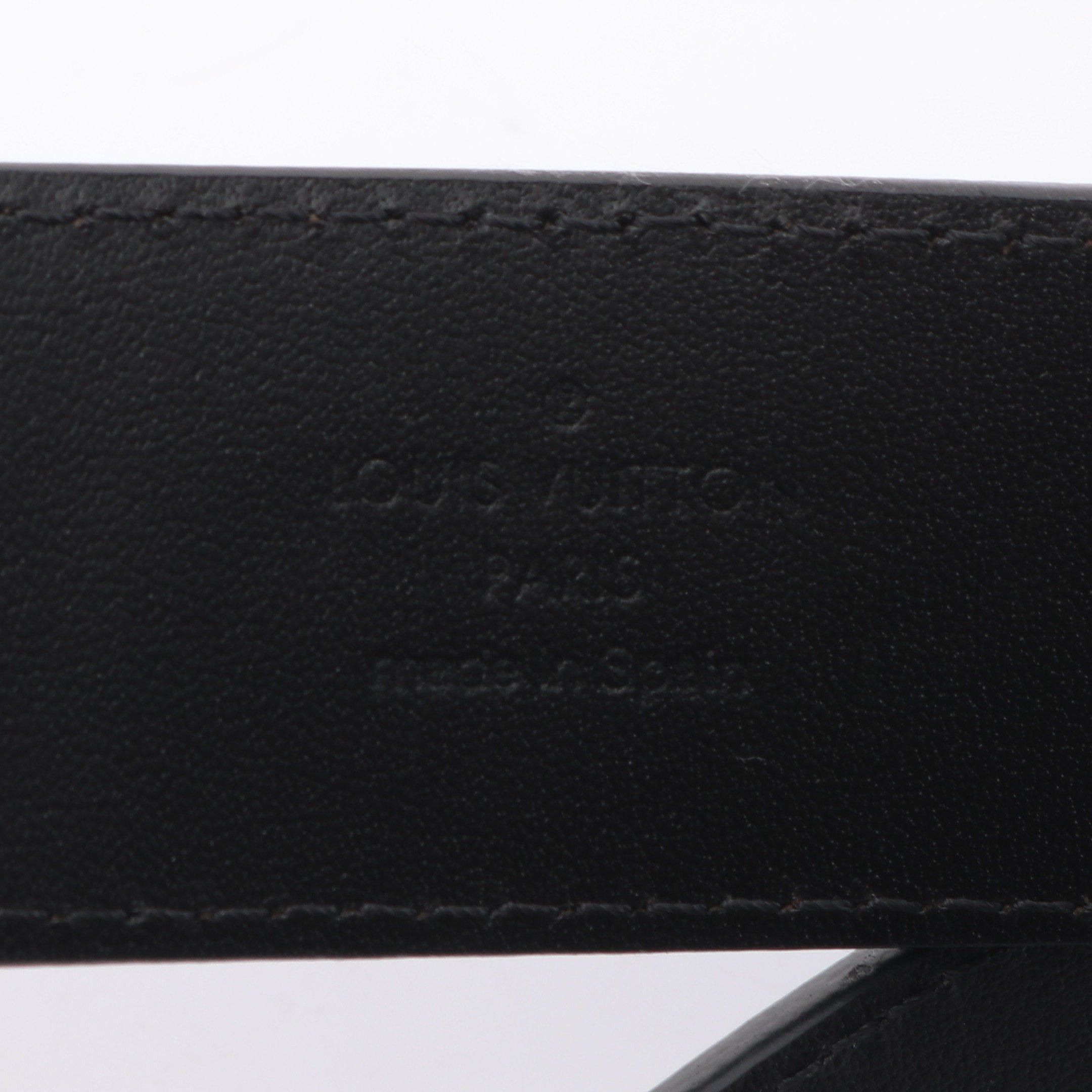 Louis Vuitton Louis Vuitton Ceinture Lv New Wave Belt Leather Black Multicolor Gold Hardware Size ONE SIZE - 4 Thumbnail