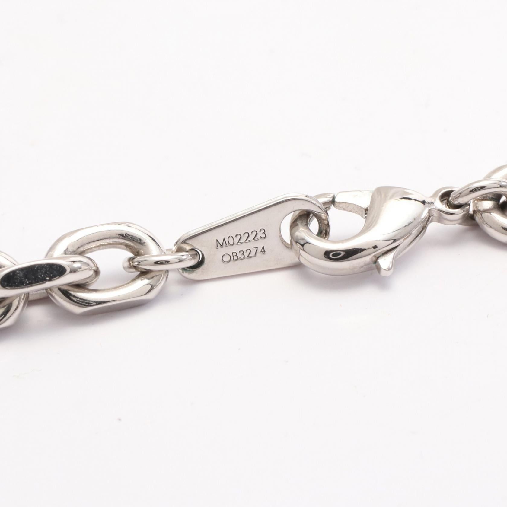 Louis Vuitton Louis Vuitton Lv Cable Necklace Silver Size ONE SIZE - 4 Thumbnail