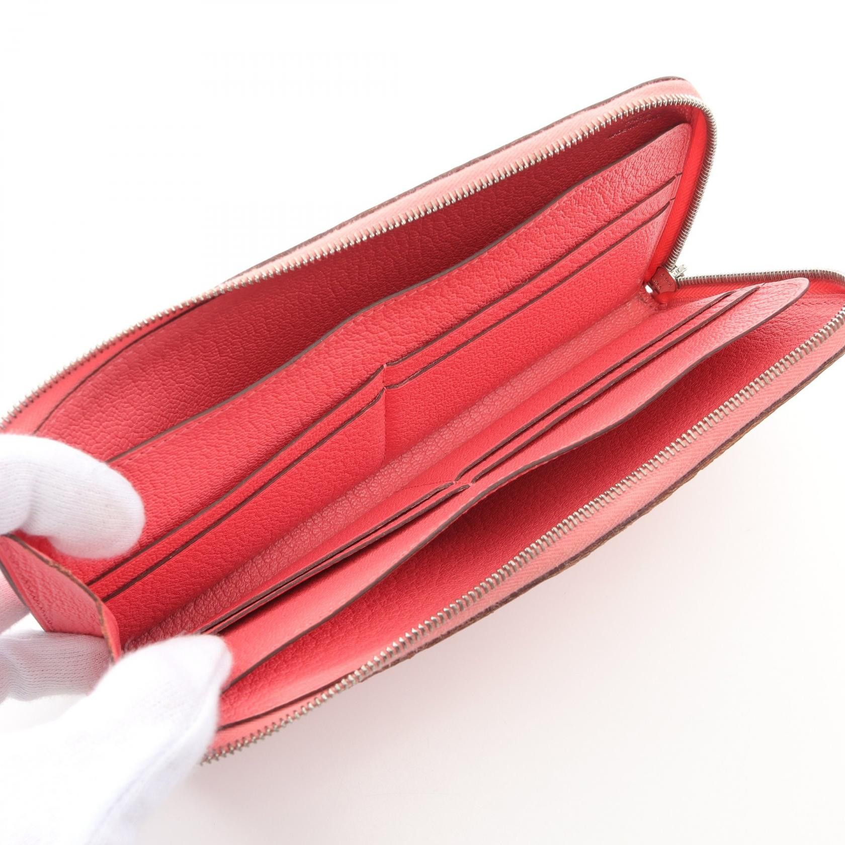 Hermes Hermes Remix Combine Rose Eté L-Shaped Zipper Long Wallet Chevre Pink Silver Hardware D Stamp Size ONE SIZE - 14 Thumbnail
