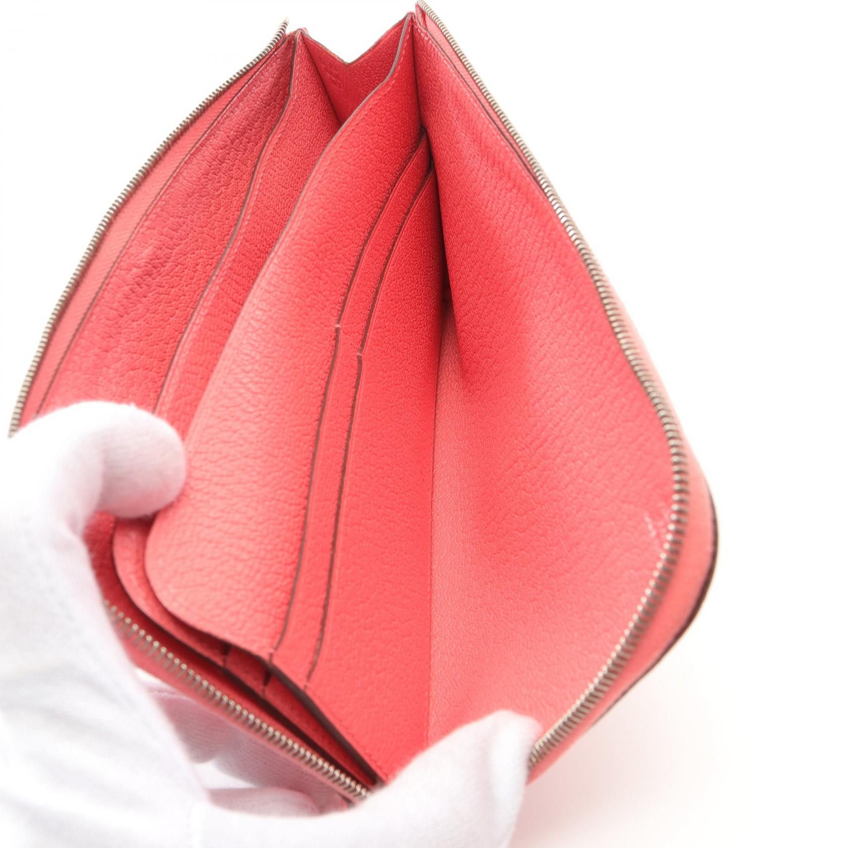 Hermes Hermes Remix Combine Rose Eté L-Shaped Zipper Long Wallet Chevre Pink Silver Hardware D Stamp Size ONE SIZE - 12 Thumbnail