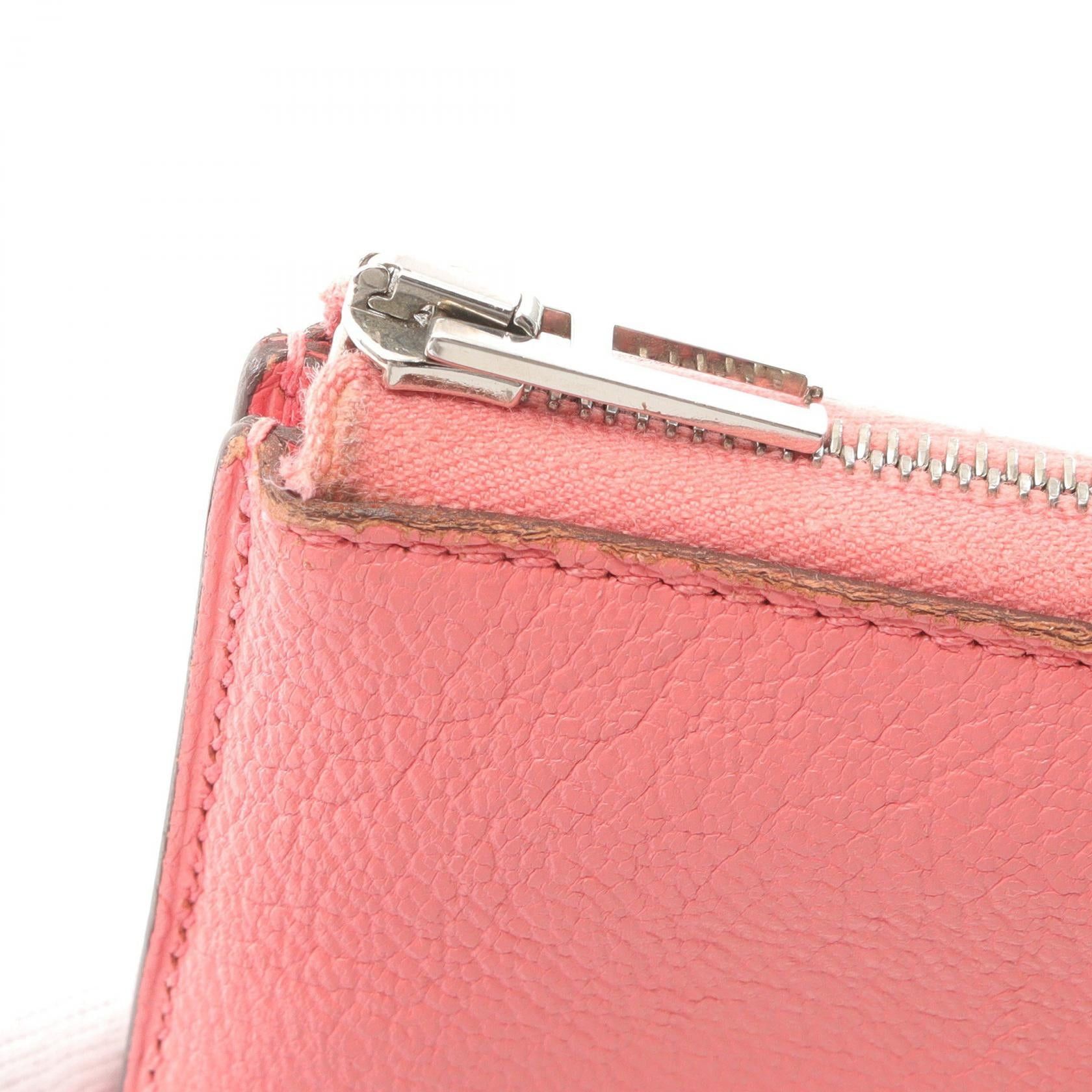 Hermes Hermes Remix Combine Rose Eté L-Shaped Zipper Long Wallet Chevre Pink Silver Hardware D Stamp Size ONE SIZE - 7 Thumbnail