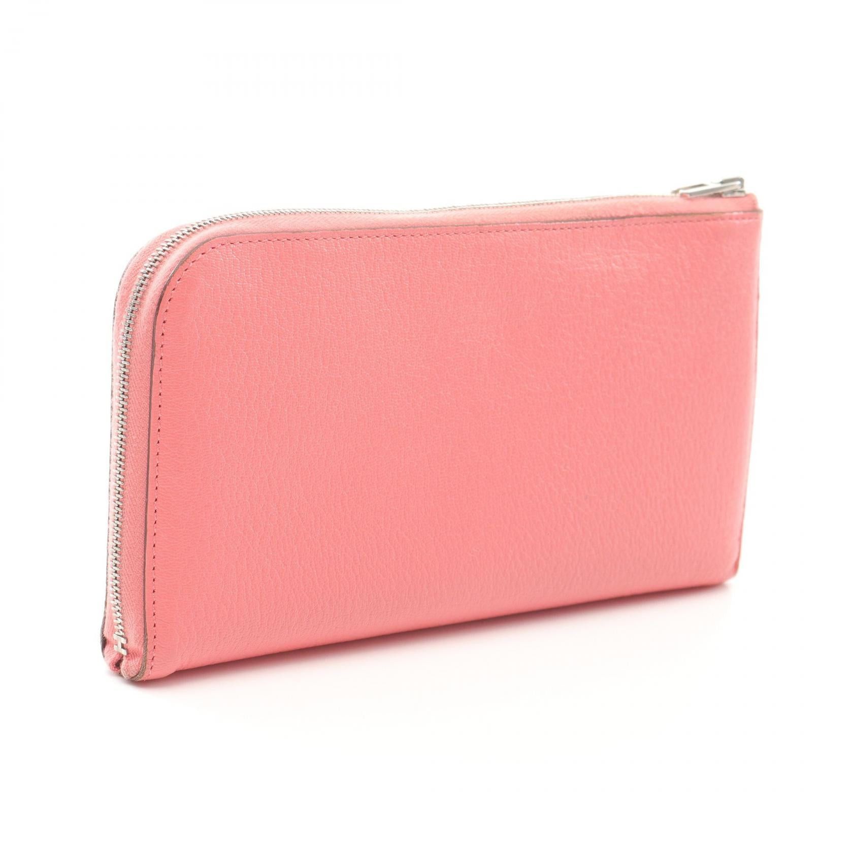 Hermes Hermes Remix Combine Rose Eté L-Shaped Zipper Long Wallet Chevre Pink Silver Hardware D Stamp Size ONE SIZE - 2 Thumbnail