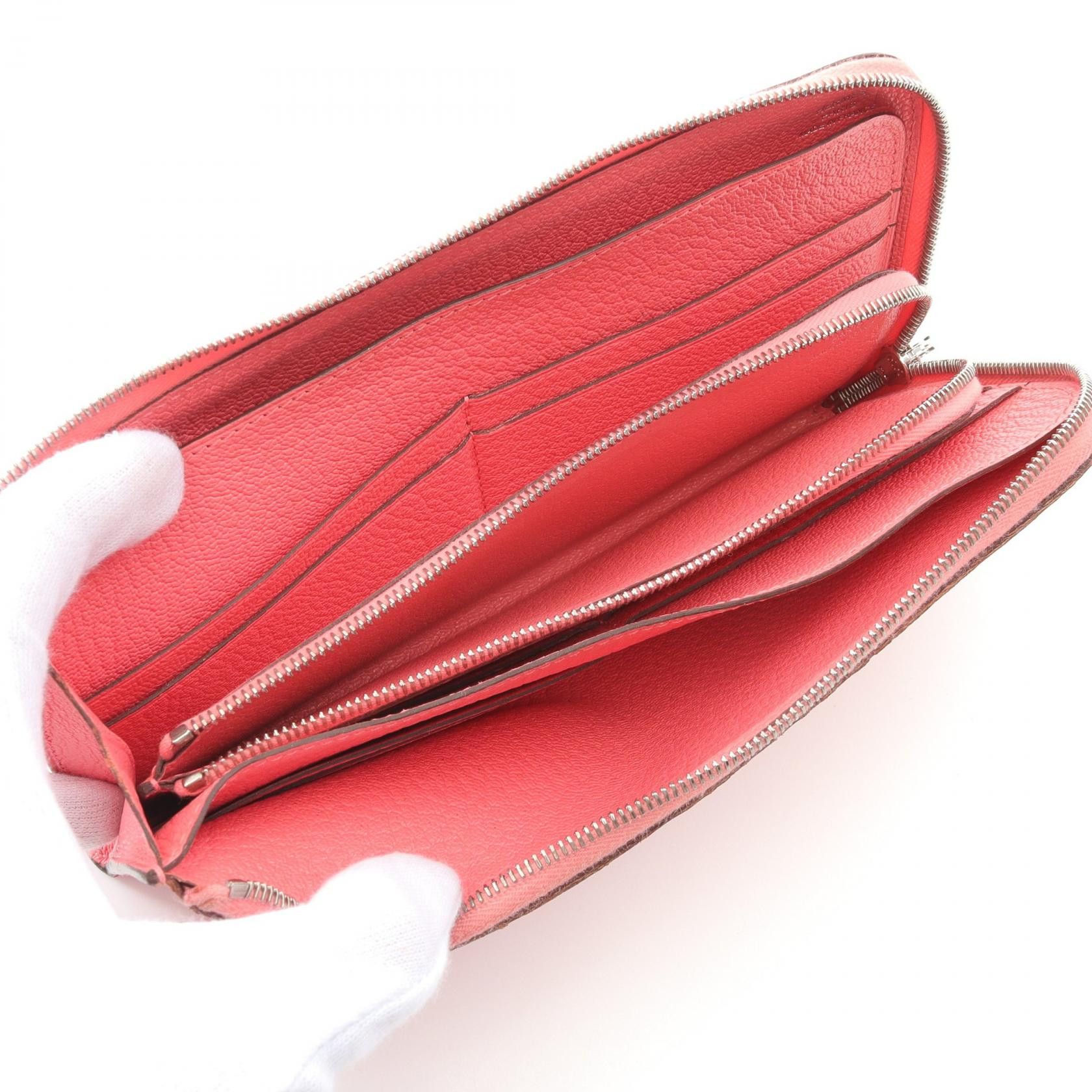 Hermes Hermes Remix Combine Rose Eté L-Shaped Zipper Long Wallet Chevre Pink Silver Hardware D Stamp Size ONE SIZE - 13 Thumbnail