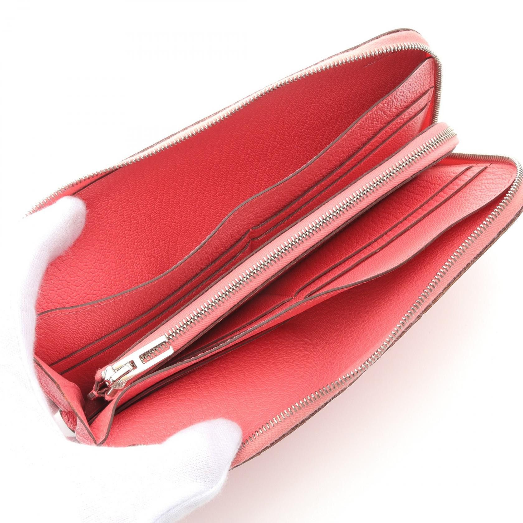 Hermes Hermes Remix Combine Rose Eté L-Shaped Zipper Long Wallet Chevre Pink Silver Hardware D Stamp Size ONE SIZE - 3 Thumbnail