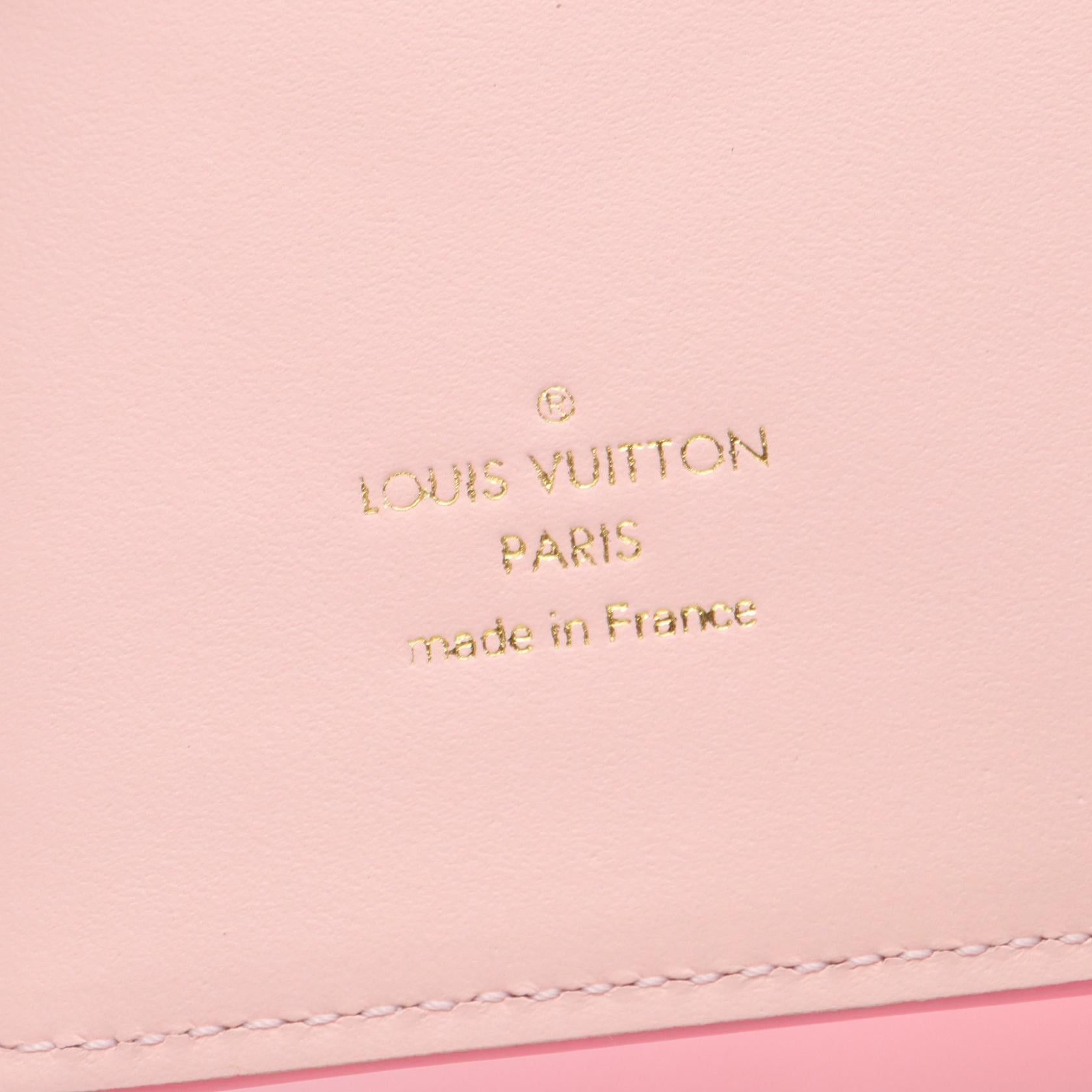 Louis Vuitton Louis Vuitton Lv Vertical Cp Wallet Bi-Fold Leather Pink Size ONE SIZE - 4 Thumbnail