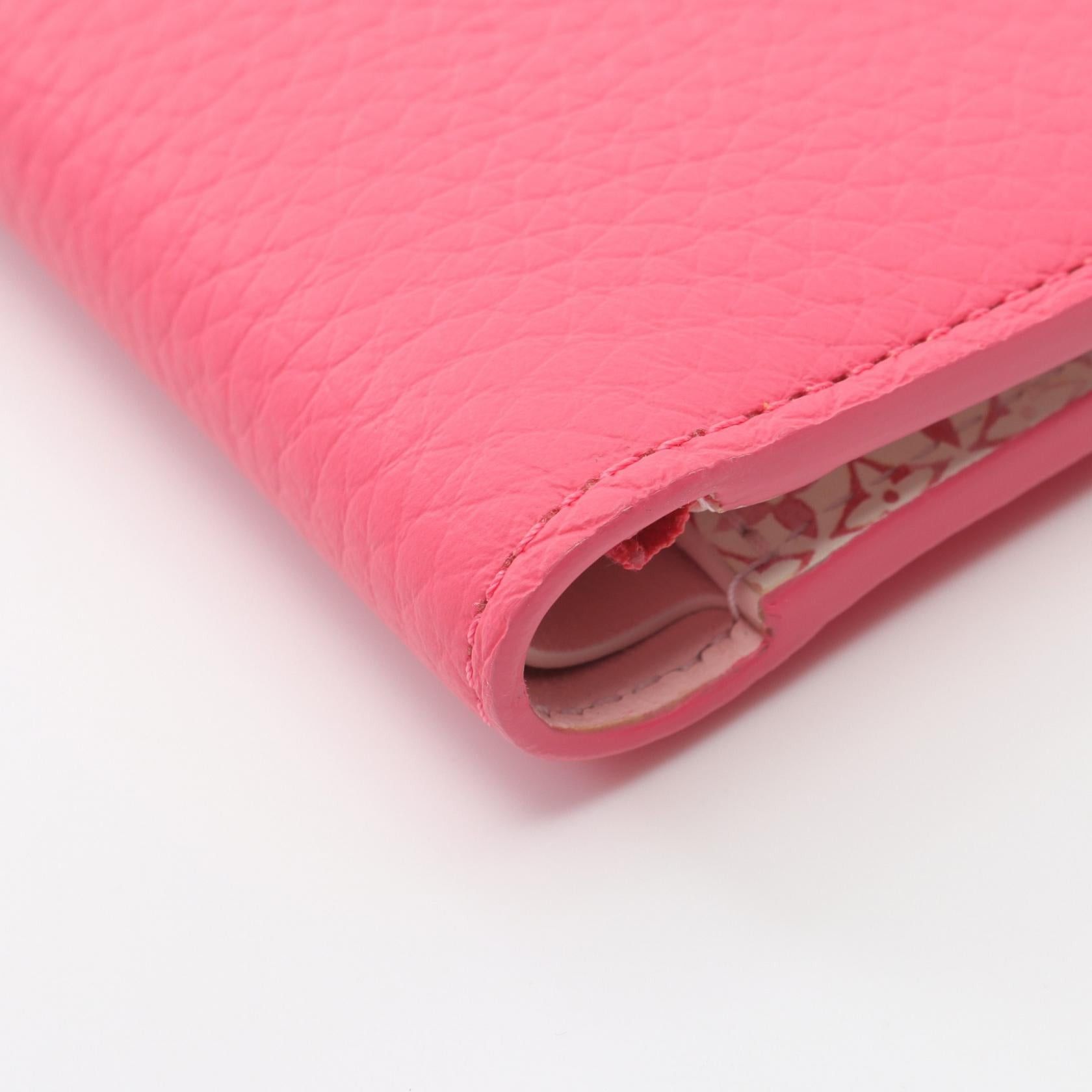 Louis Vuitton Louis Vuitton Lv Vertical Cp Wallet Bi-Fold Leather Pink Size ONE SIZE - 6 Thumbnail