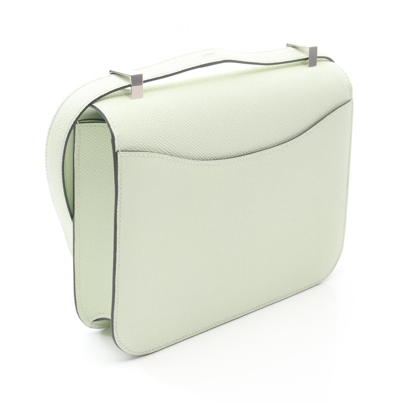 Hermes Hermes Constance One 24 Vert Fizz Shoulder Bag Veau Epsom Light Green Silver Hardware U Stamp Size ONE SIZE - 2 Thumbnail
