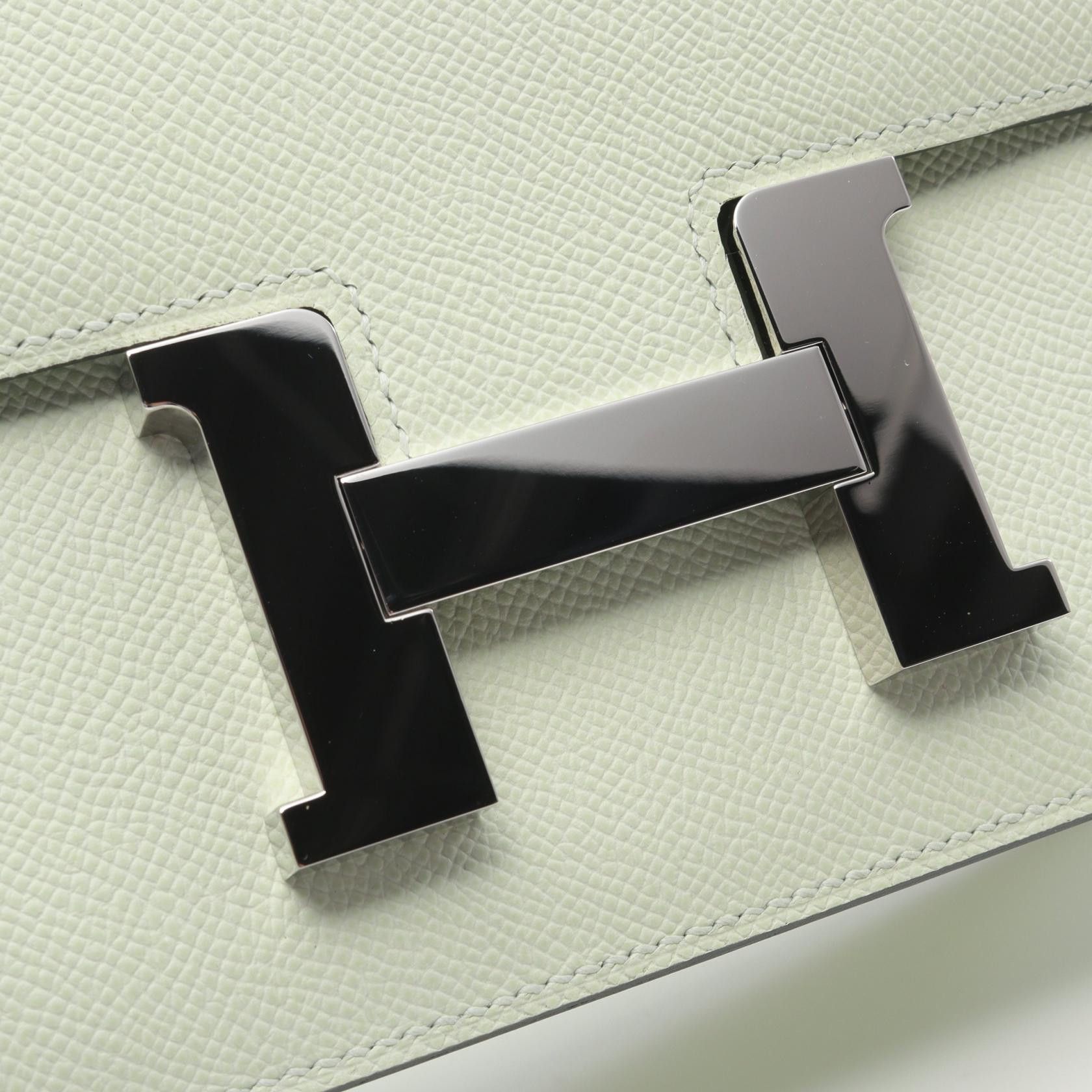 Hermes Hermes Constance One 24 Vert Fizz Shoulder Bag Veau Epsom Light Green Silver Hardware U Stamp Size ONE SIZE - 7 Thumbnail