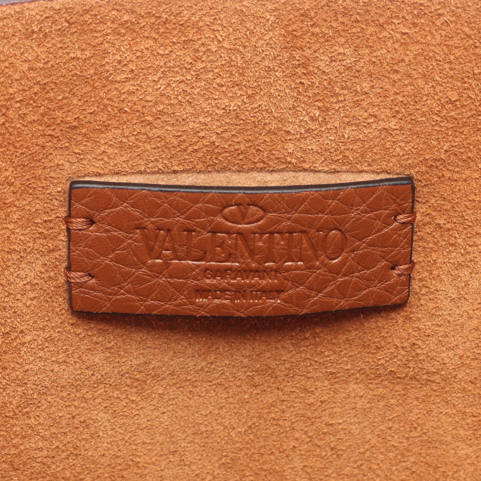 Valentino Valentino Identity Crossbody Shoulder Bag Leather Brown Size ONE SIZE - 4 Thumbnail