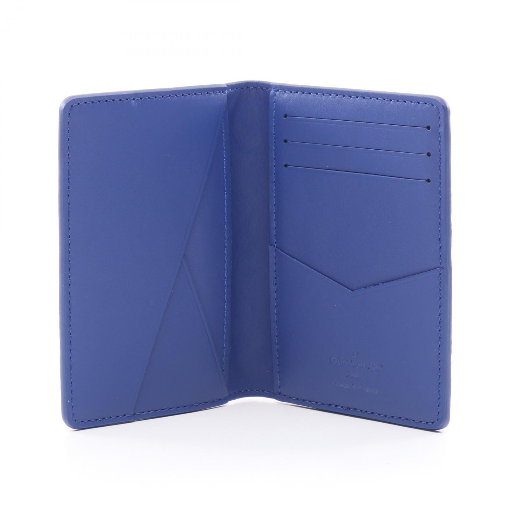Louis Vuitton Louis Vuitton Organizer De Posh Taurillon Monogram Neon Blue Card Case Leather Size ONE SIZE - 3 Thumbnail