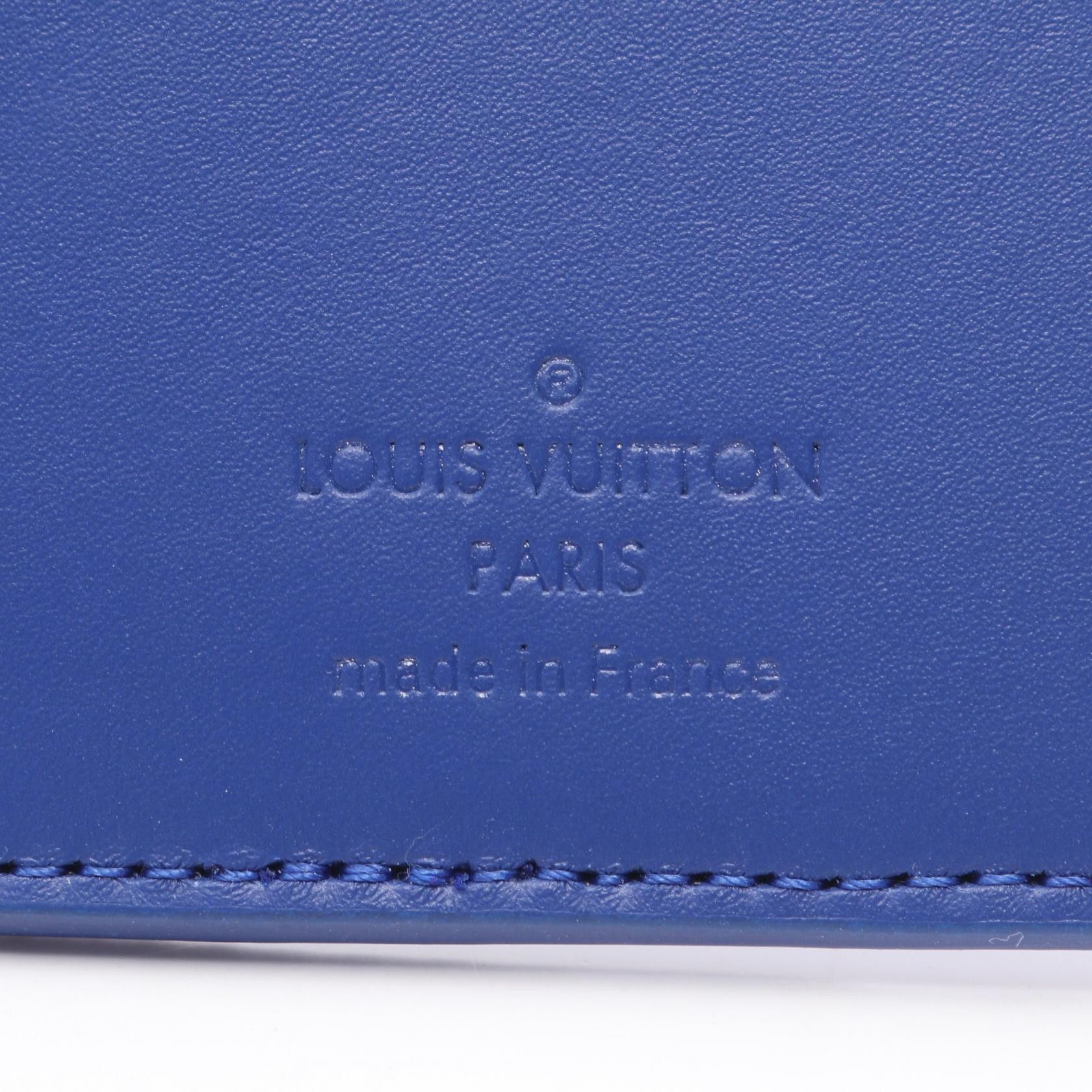 Louis Vuitton Louis Vuitton Organizer De Posh Taurillon Monogram Neon Blue Card Case Leather Size ONE SIZE - 4 Thumbnail