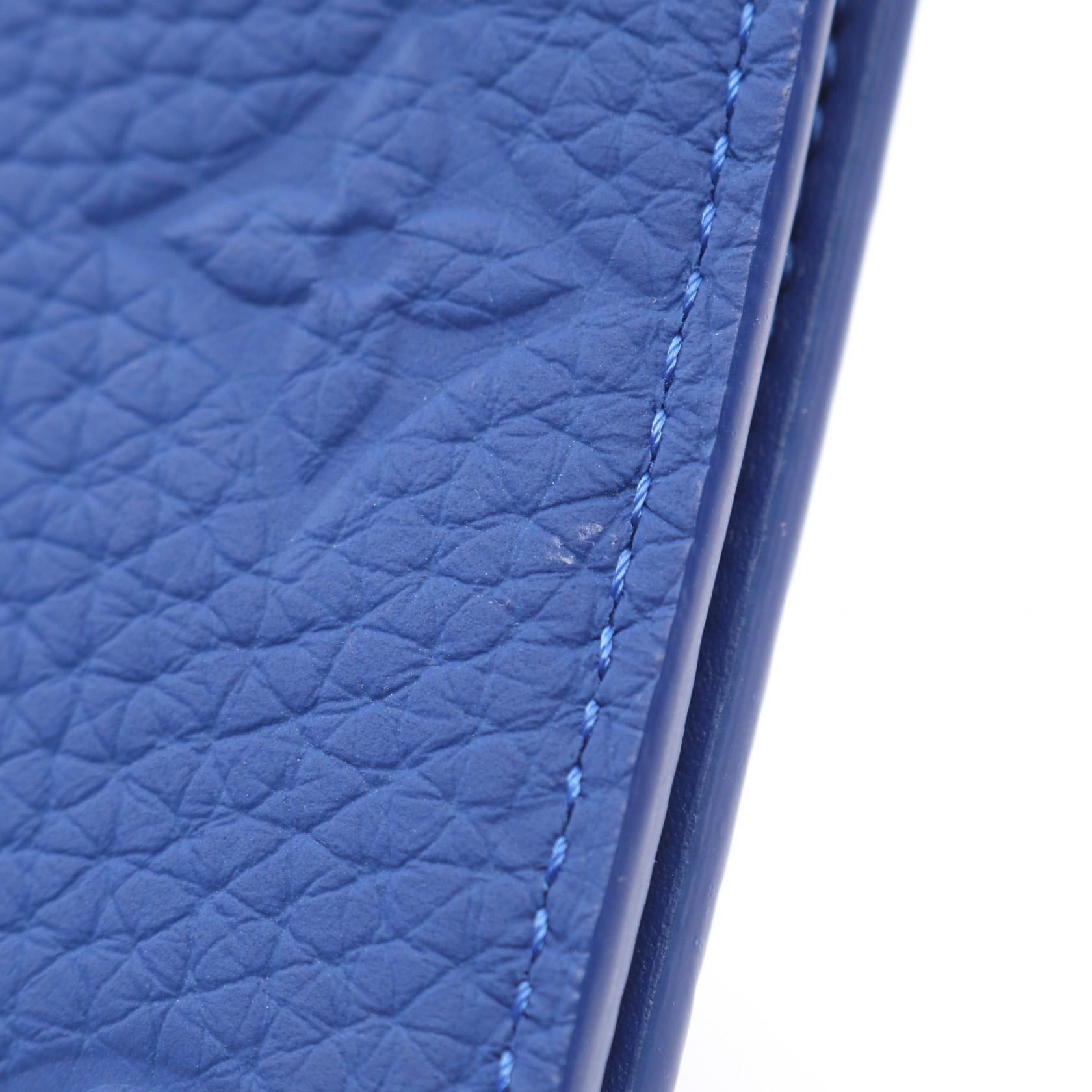 Louis Vuitton Louis Vuitton Organizer De Posh Taurillon Monogram Neon Blue Card Case Leather Size ONE SIZE - 5 Thumbnail