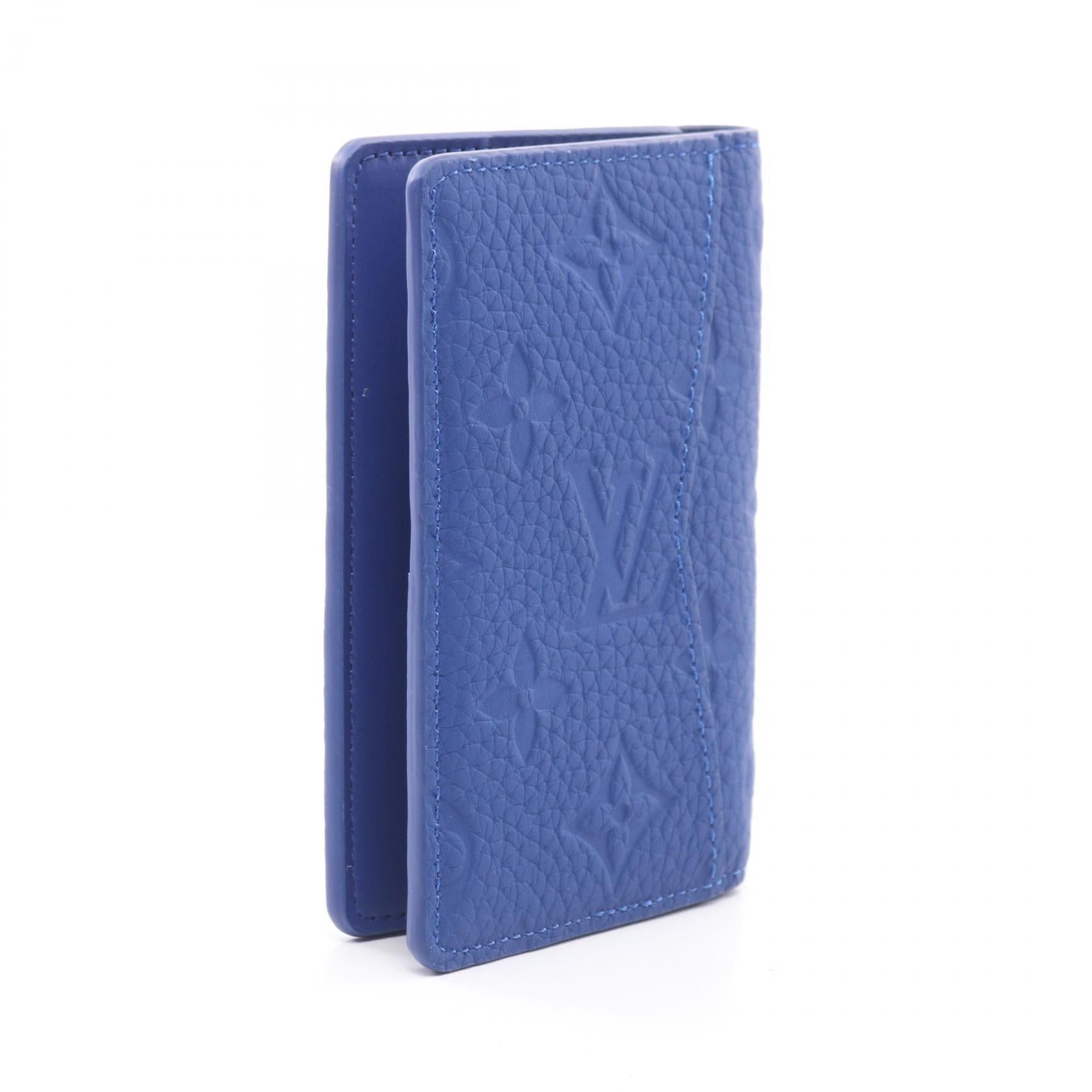 Louis Vuitton Louis Vuitton Organizer De Posh Taurillon Monogram Neon Blue Card Case Leather Size ONE SIZE - 2 Thumbnail