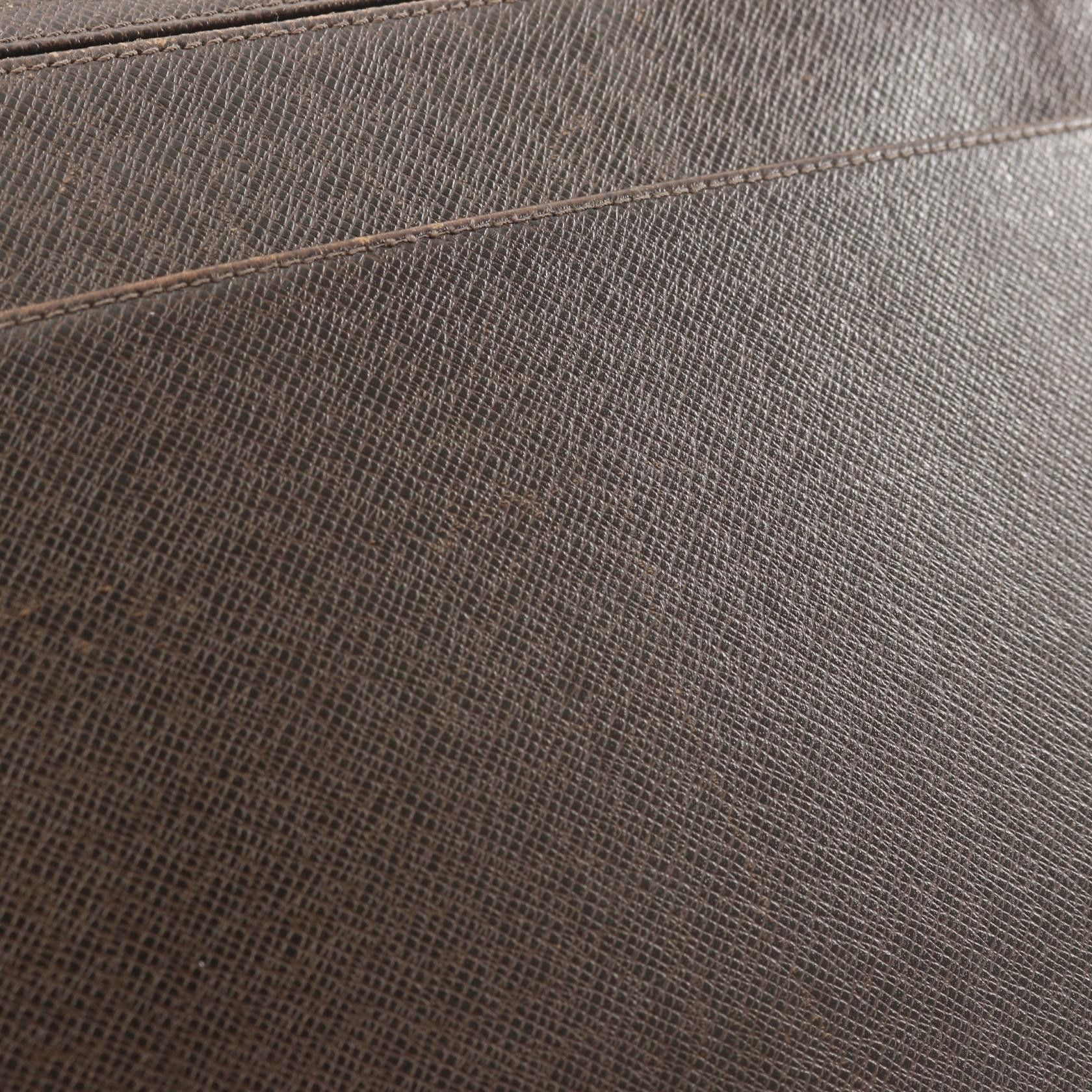 Louis Vuitton Louis Vuitton Robusto One Grizzly Bear Taiga Briefcase Business Bag Leather Dark Brown Size ONE SIZE - 6 Thumbnail