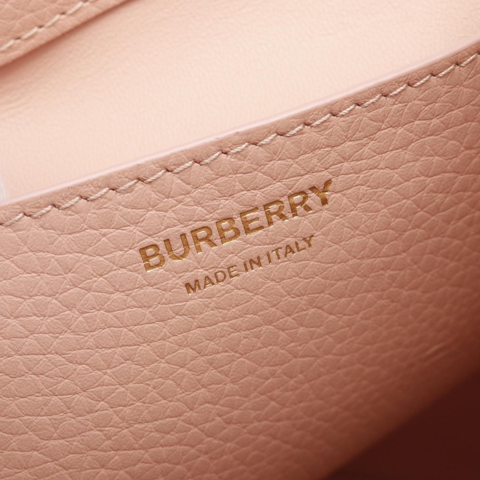 Burberry Burberry Tb Bucket Small Handbag Leather Pink Size ONE SIZE - 4 Thumbnail