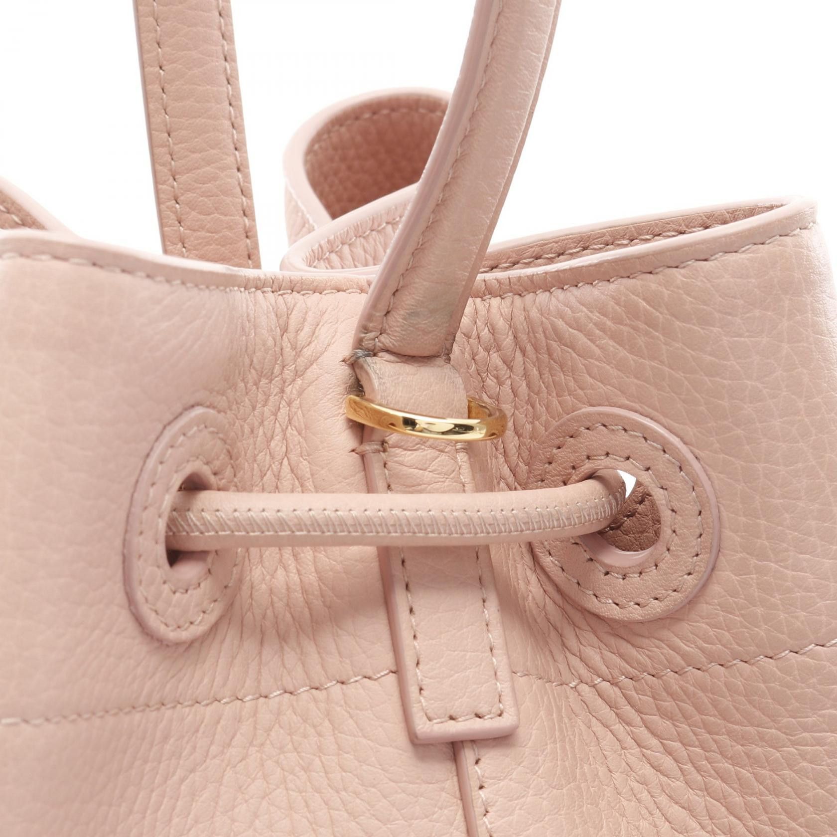 Burberry Burberry Tb Bucket Small Handbag Leather Pink Size ONE SIZE - 7 Thumbnail