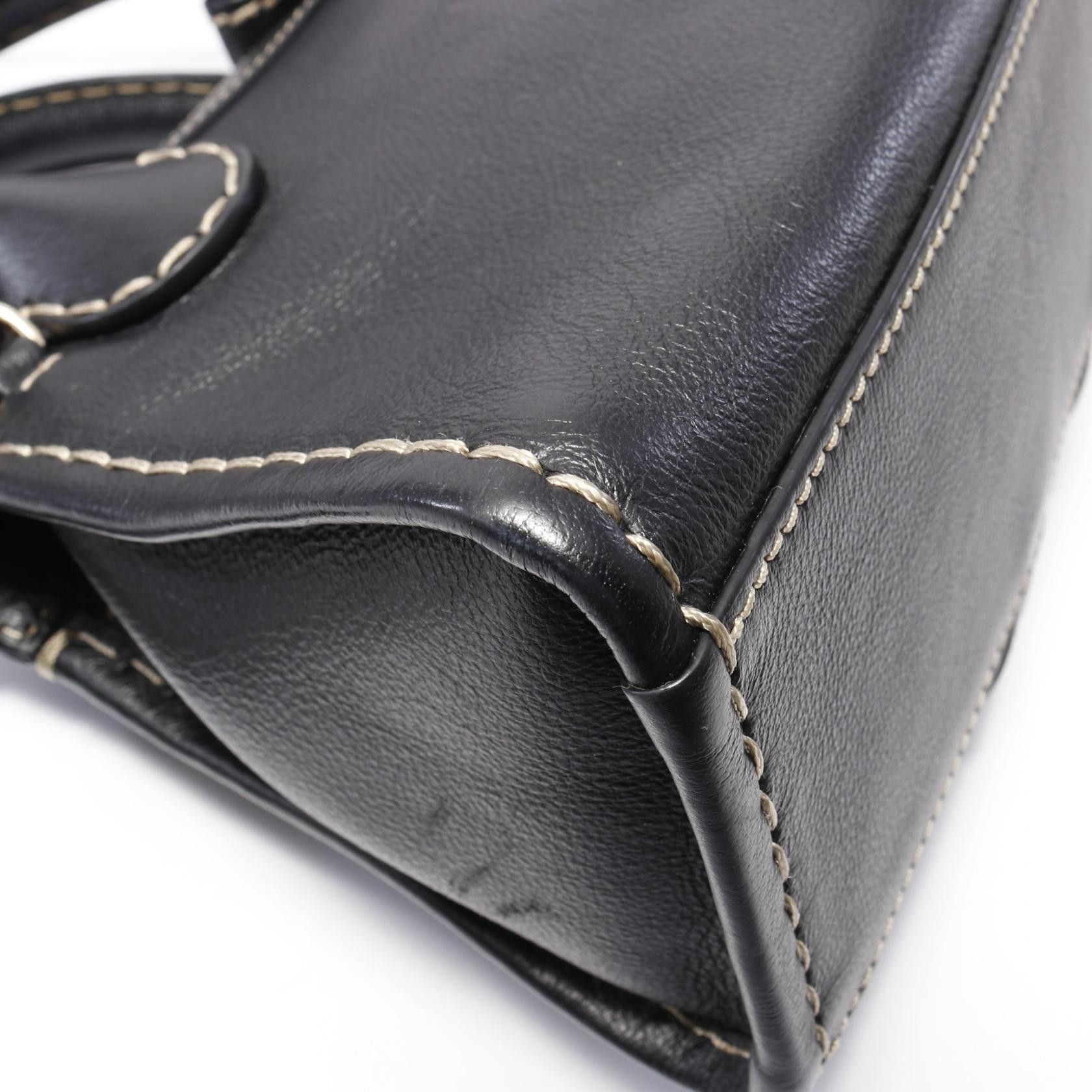 Chloe Chloe Edith Handbag Leather Black Size ONE SIZE - 5 Thumbnail