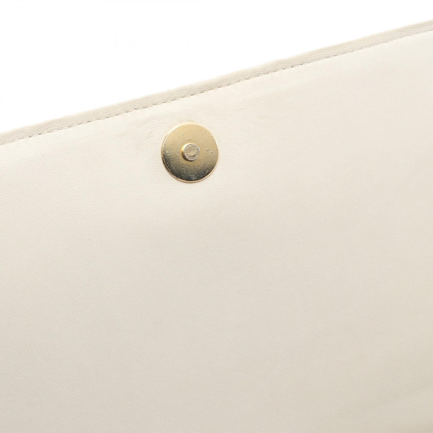 Chanel Chanel Matelasse Chain Shoulder Bag Lambskin White Gold Hardware Size ONE SIZE - 11 Thumbnail