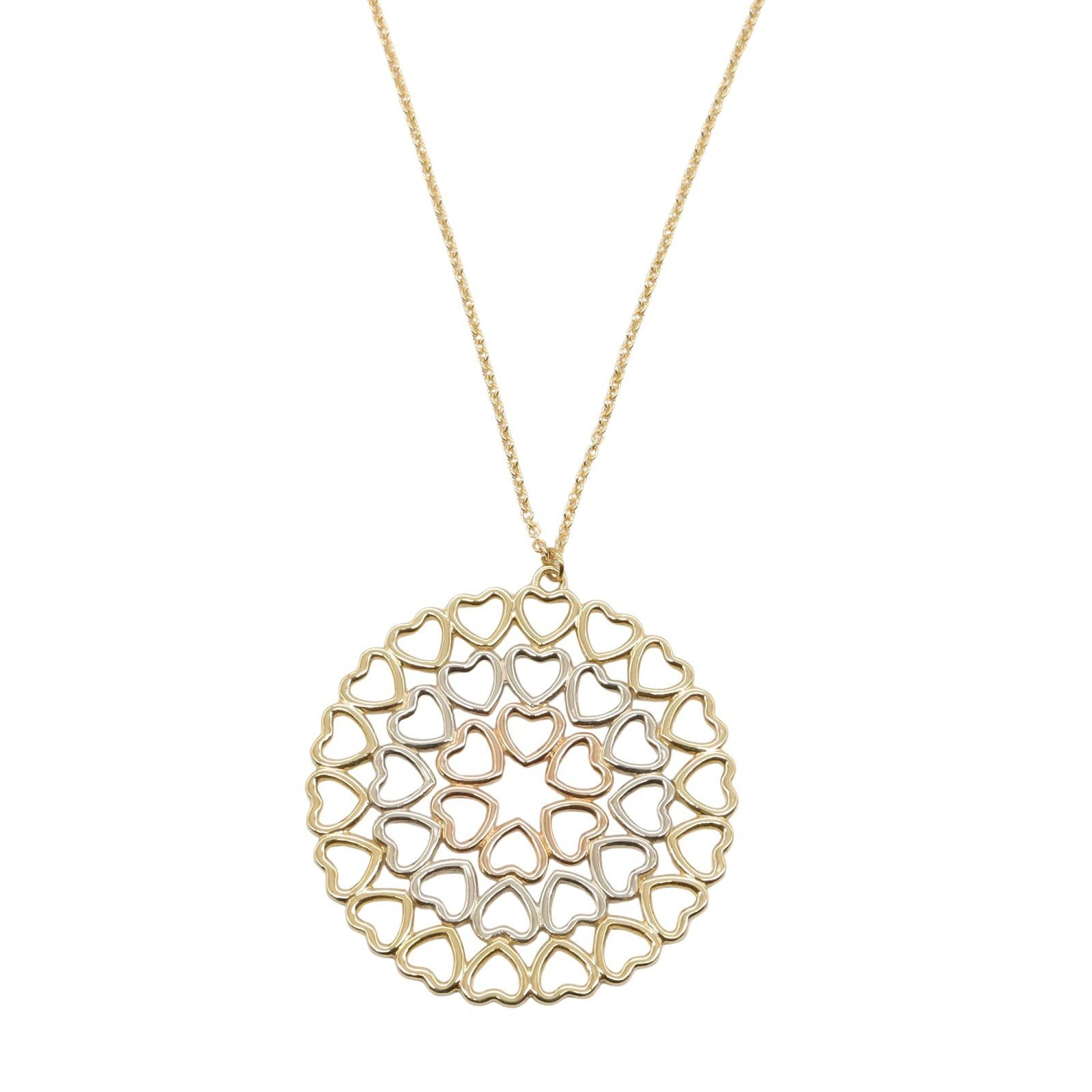 Tiffany & Co. Tiffany Co Crown Of Hearts Necklace K18 (Yellow Gold) K18Wg (White (Pink Gold Size ONE SIZE - 2 Thumbnail