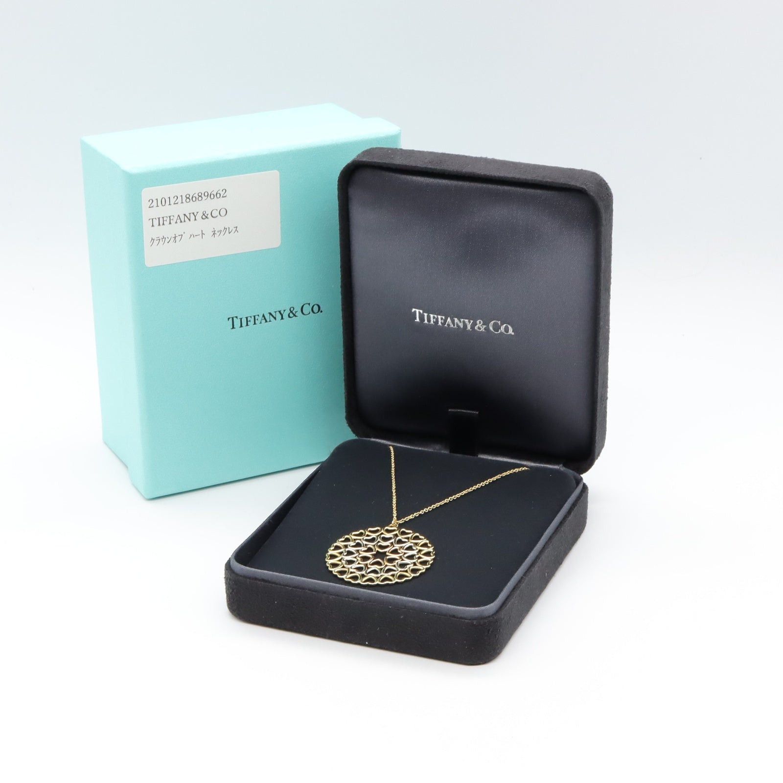 Tiffany & Co. Tiffany Co Crown Of Hearts Necklace K18 (Yellow Gold) K18Wg (White (Pink Gold Size ONE SIZE - 5 Thumbnail