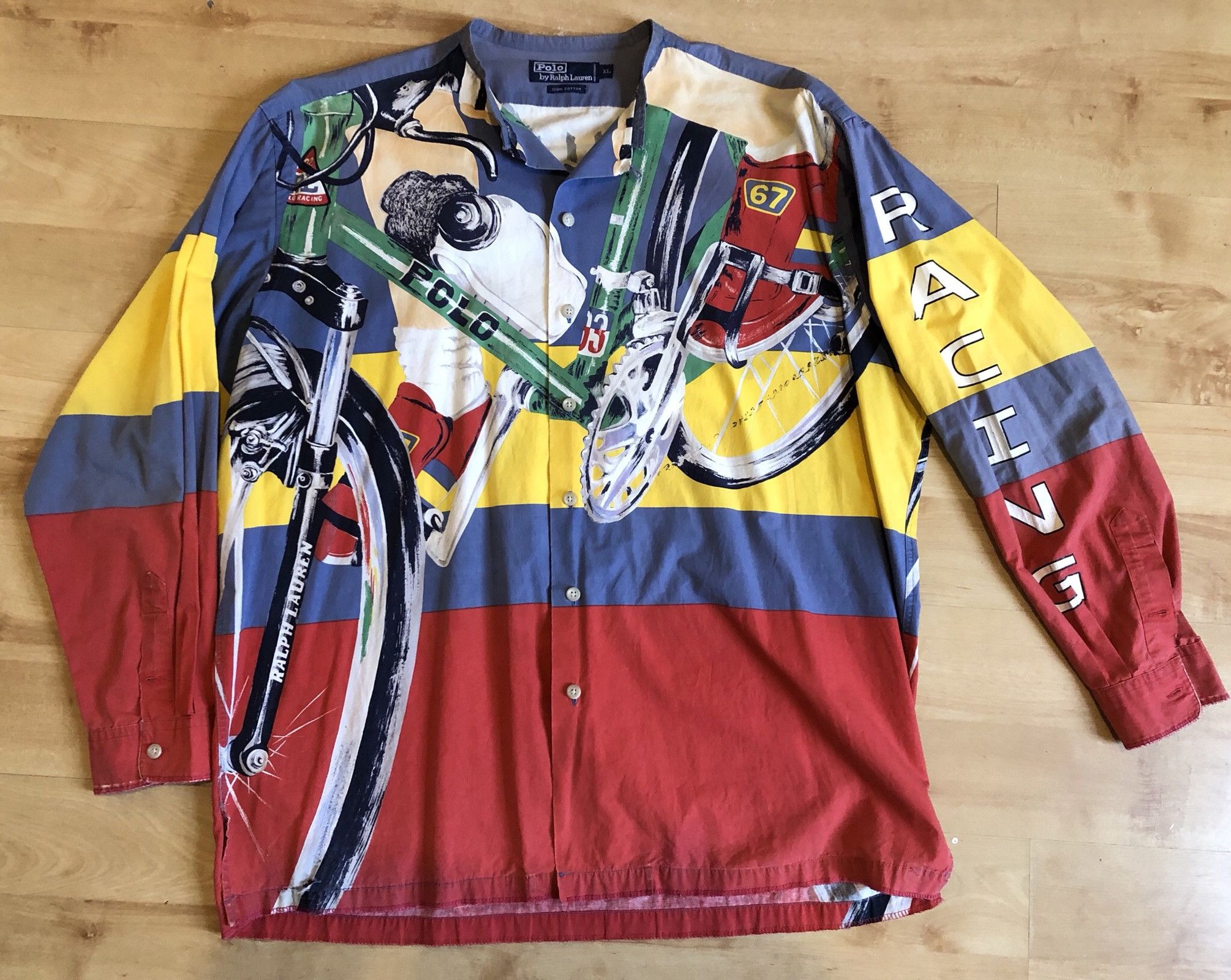 Polo Ralph Lauren Polo Racing Shirt 1993 - Polo Cycling '93 Polo Ralph Lauren Polo Racing Shirt 1993 - Polo Cycling '93