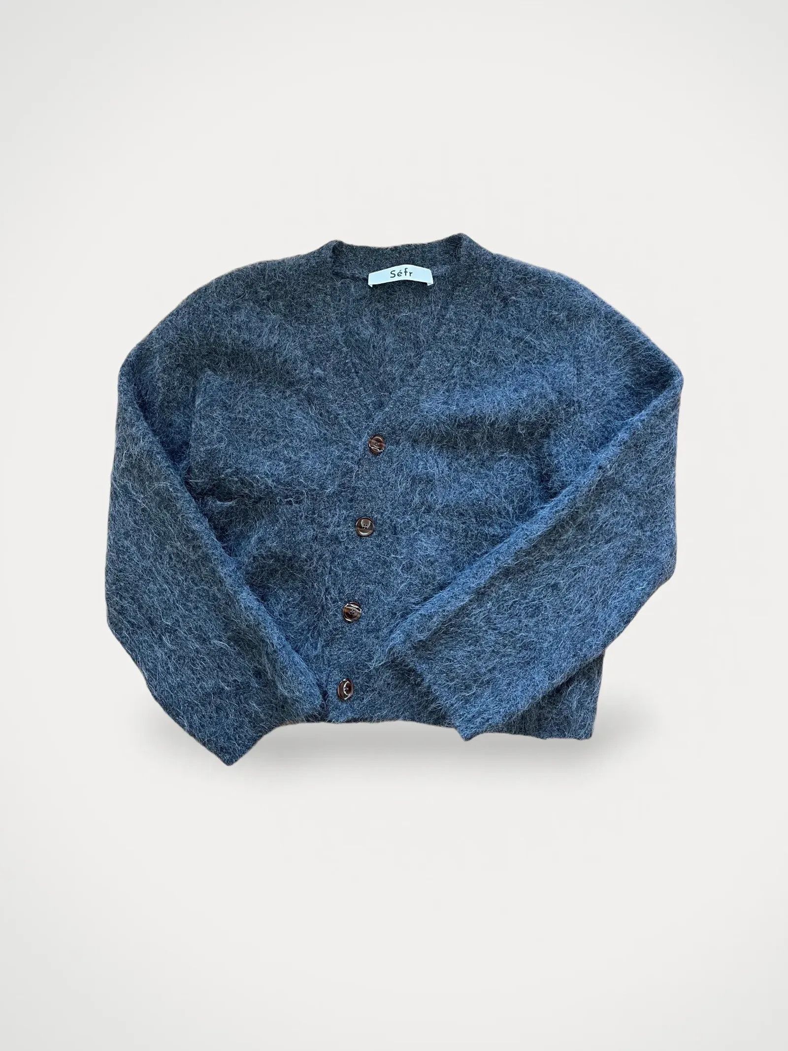 Sefr Séfr Lee Cardigan Grey Melange Cardigan Size S / US 4 / IT 40 - 2 Thumbnail
