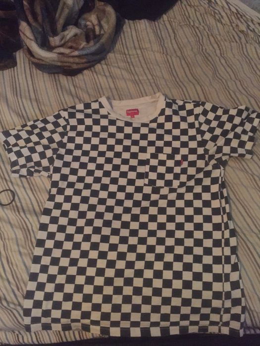 Supreme checkered t store shirt