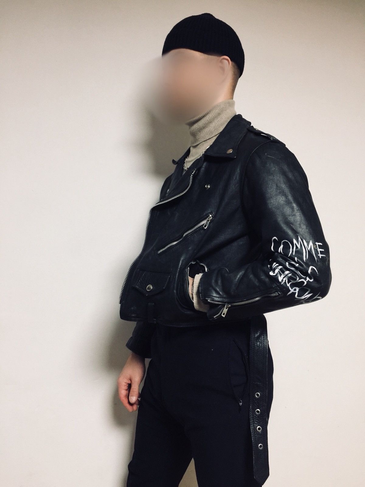 Custom × Vintage Vintage Biker Jacket XS or S Size CDG