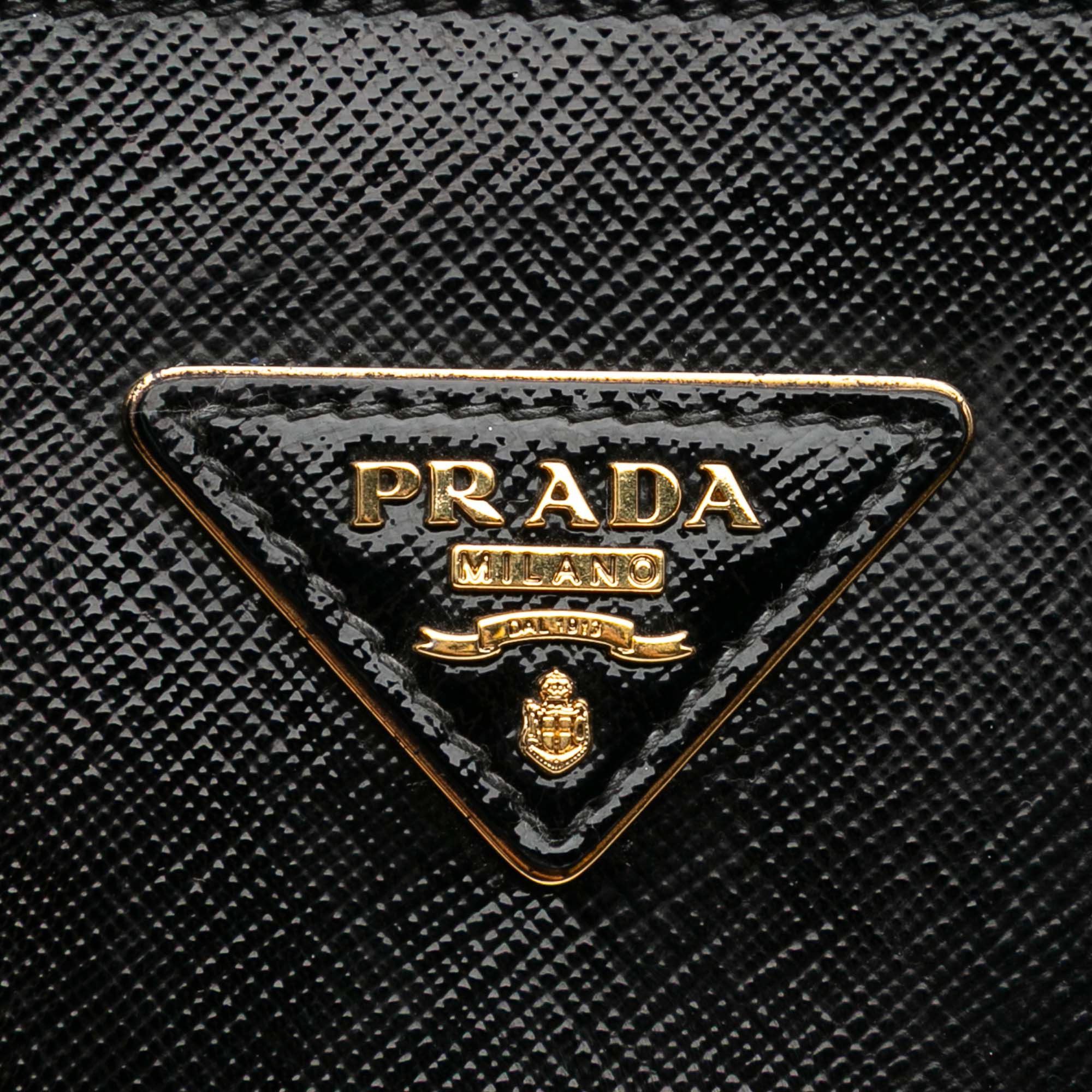 Prada Prada Medium Saffiano Vernice Double Satchel Size ONE SIZE - 5 Thumbnail