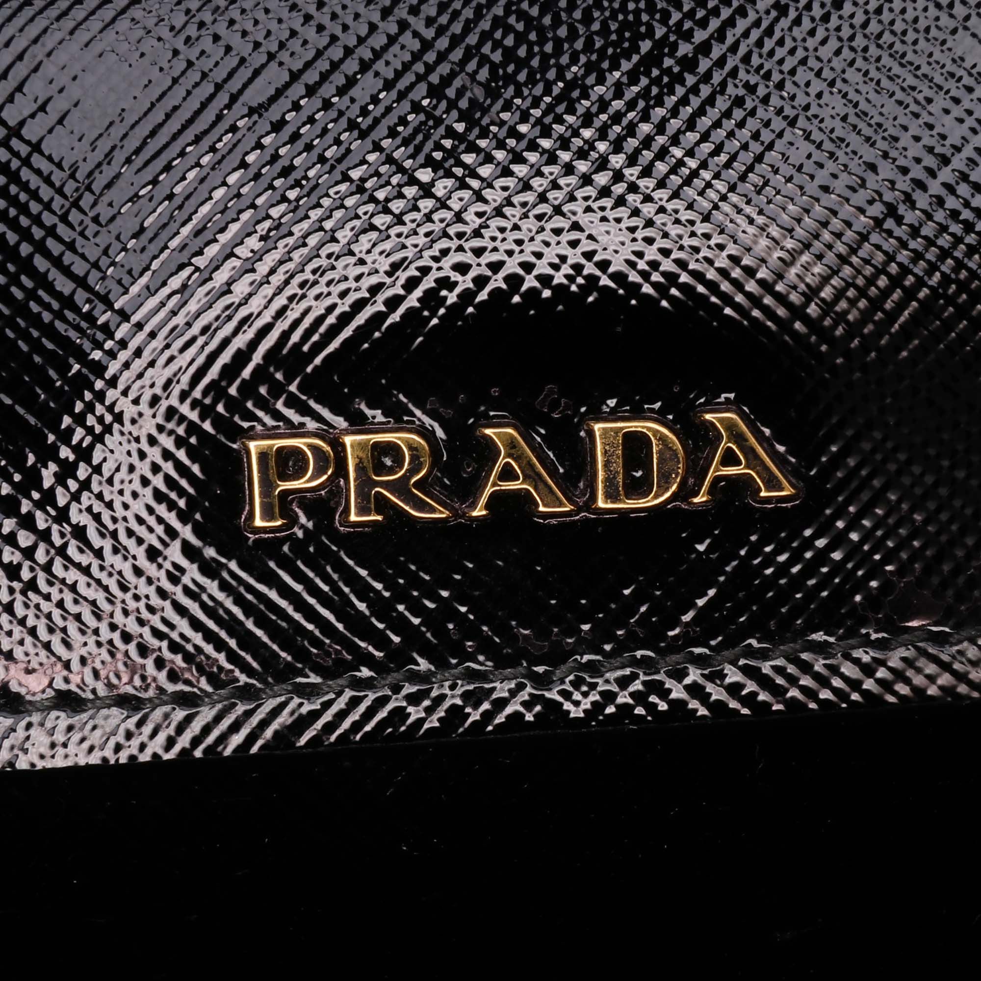 Prada Prada Medium Saffiano Vernice Double Satchel Size ONE SIZE - 6 Thumbnail