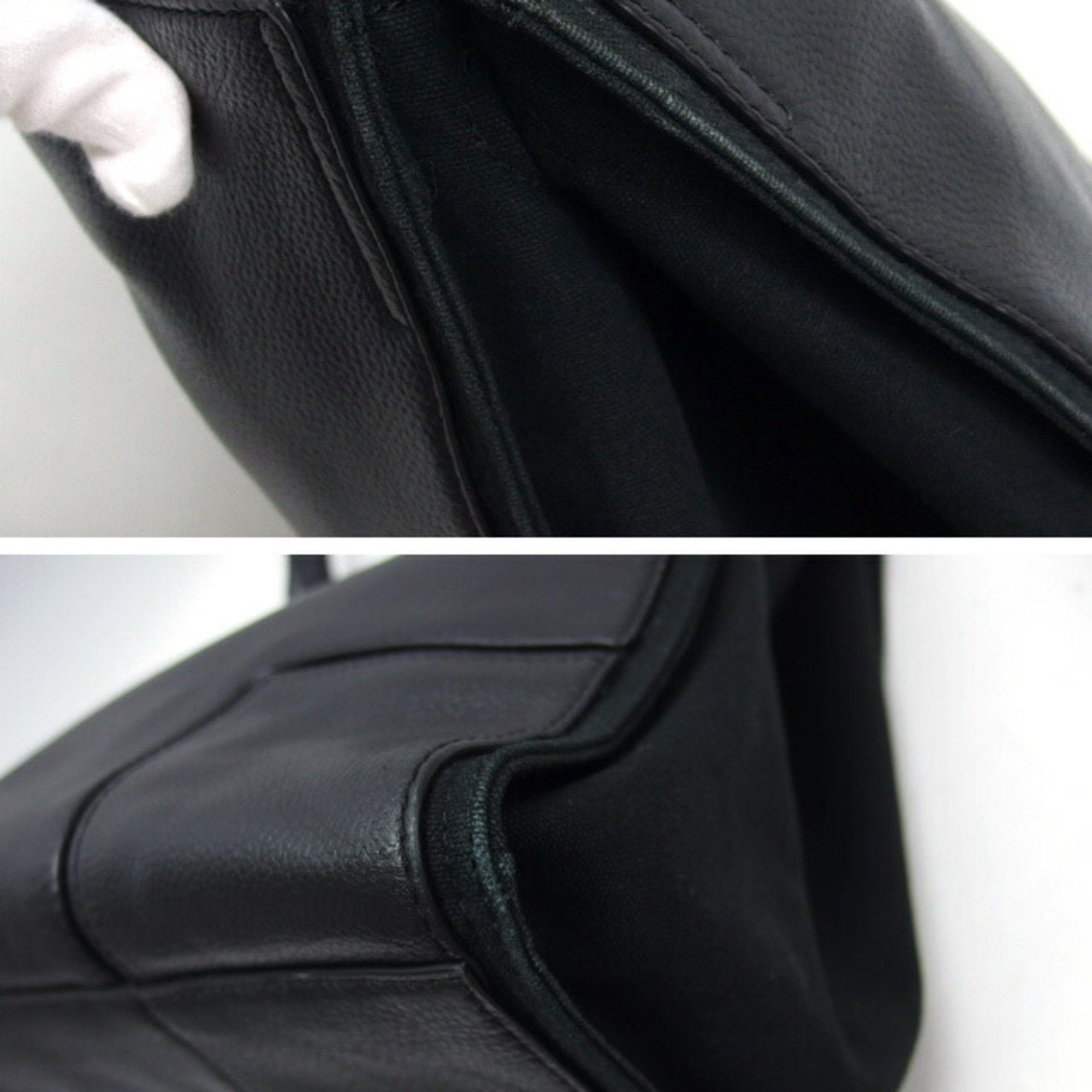 Tory Burch Tory Burch Ella Leather Tote Bag Double T Black Size ONE SIZE - 9 Thumbnail