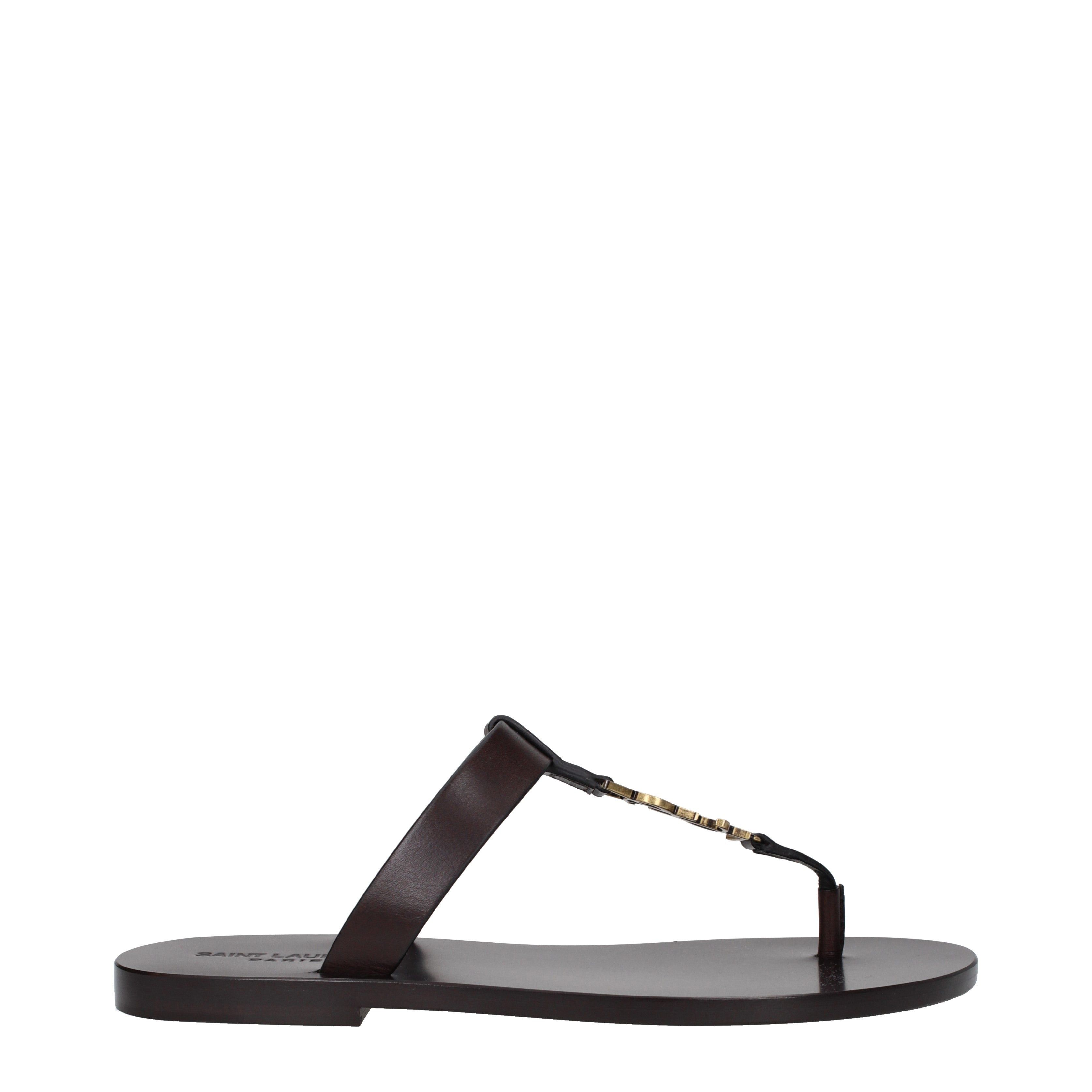 Saint Laurent Paris Flip Flops in Leather Size US 9 / EU 42 - 2 Thumbnail