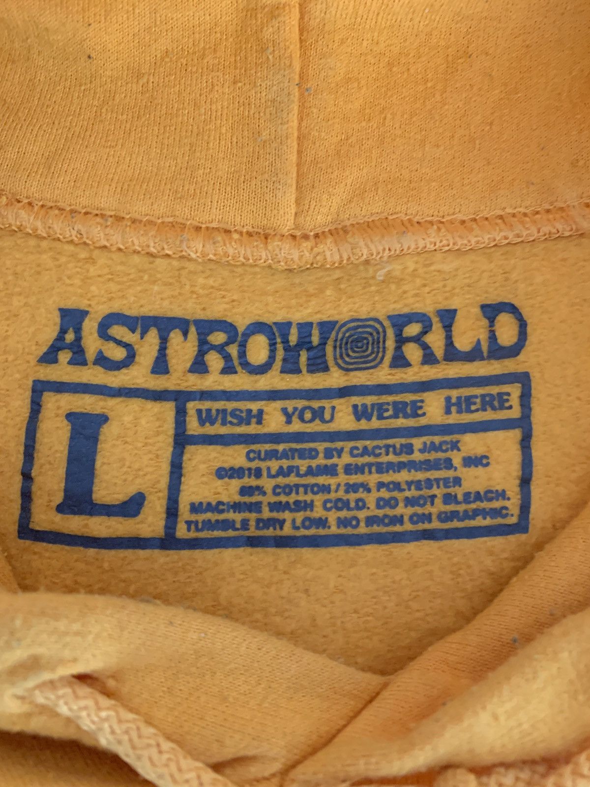 Travis Scott Astroworld Yellow Hoodie Size US L / EU 52-54 / 3 - 4 Thumbnail