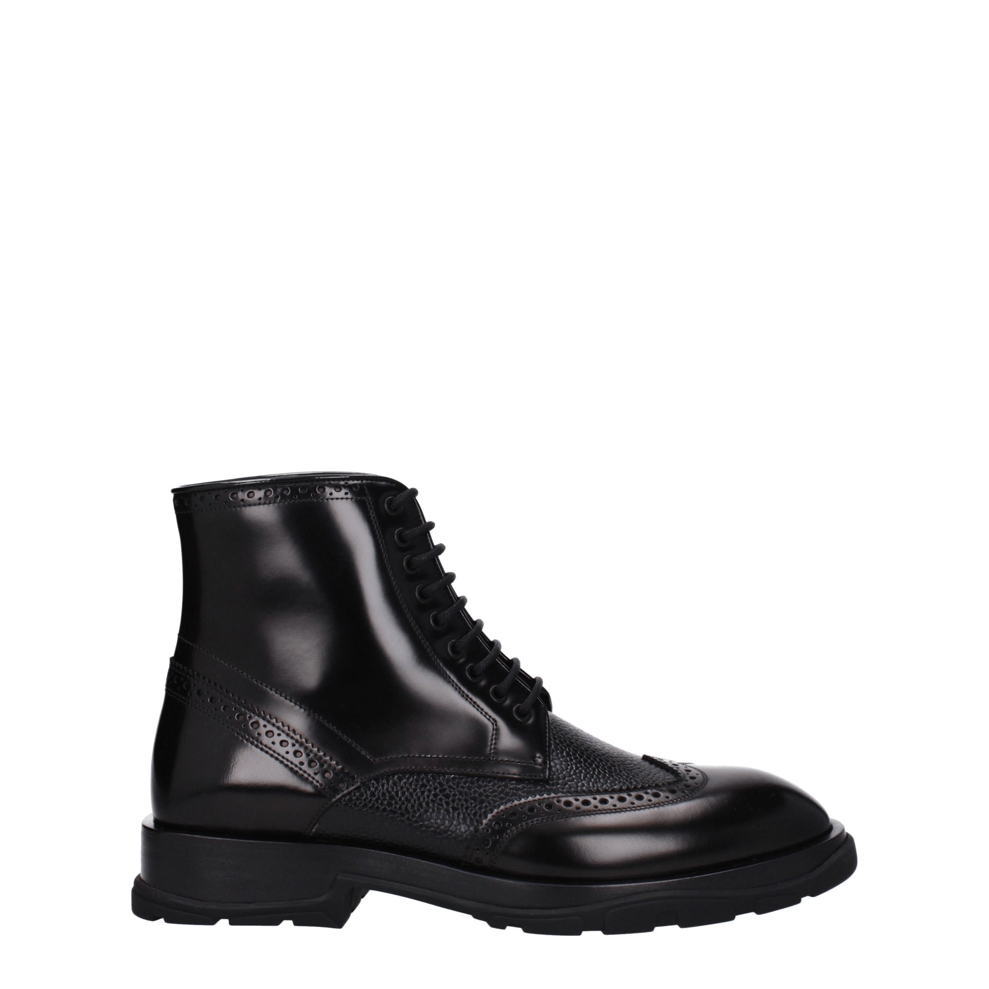 Alexander McQueen Ankle Boots in Leather Size US 7 / EU 40 - 2 Thumbnail
