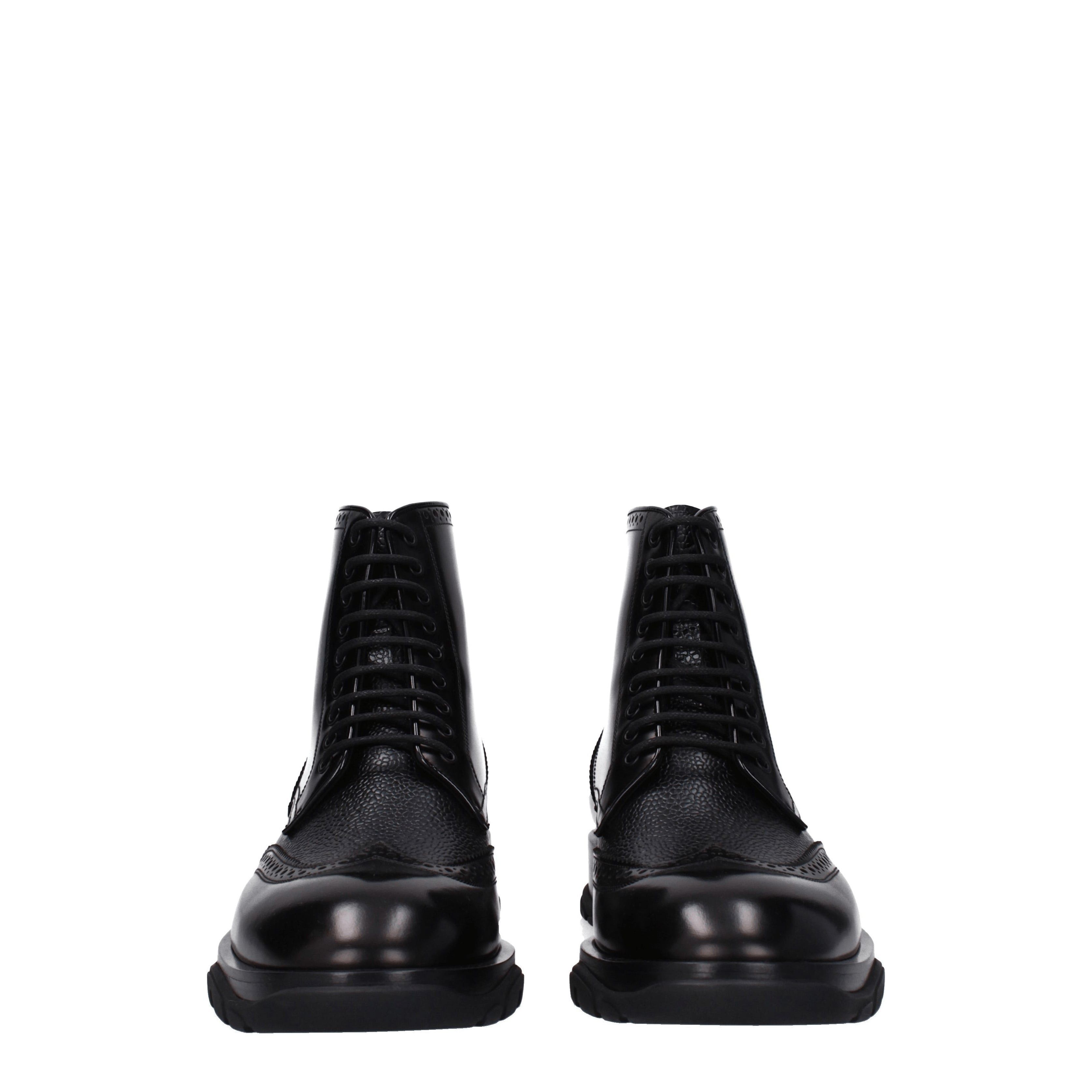 Alexander McQueen Ankle Boots in Leather Size US 8.5 / EU 41-42 - 3 Thumbnail