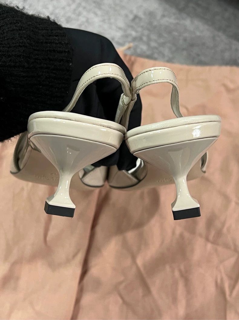 Miu Miu Miu Miu Cat Eye High Heels Size 37-yf Size US 7 / IT 37 - 5 Thumbnail