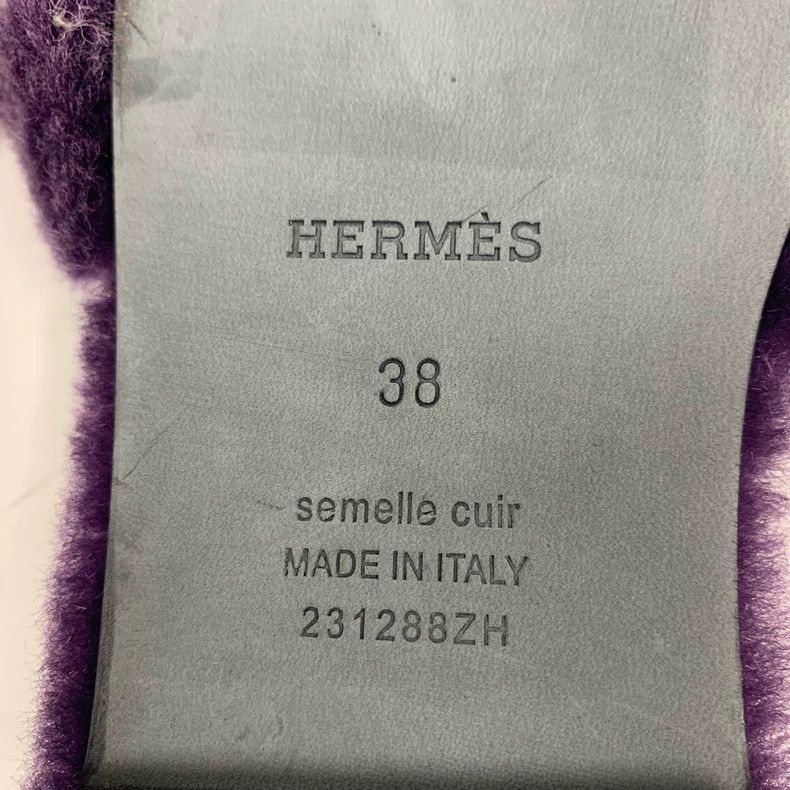 Hermes Hermes Teddy Fur Slippers Size 38 Size US 8 / IT 38 - 8 Thumbnail