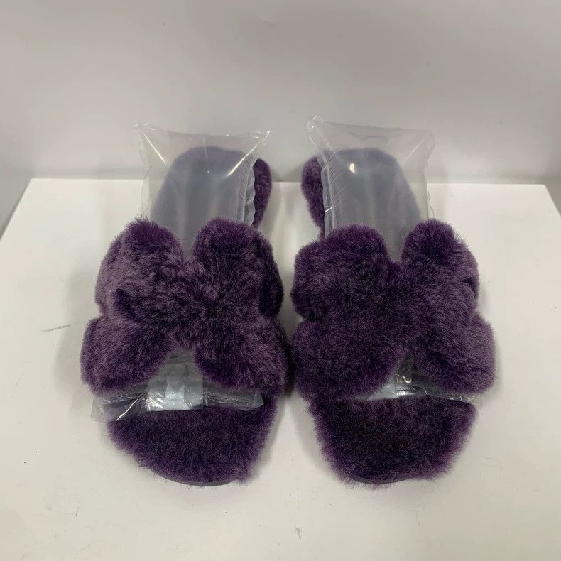 Hermes Hermes Teddy Fur Slippers Size 38 Size US 8 / IT 38 - 3 Thumbnail