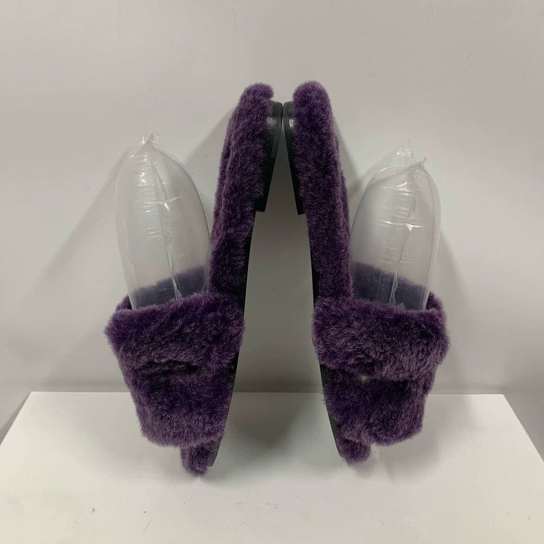 Hermes Hermes Teddy Fur Slippers Size 38 Size US 8 / IT 38 - 4 Thumbnail