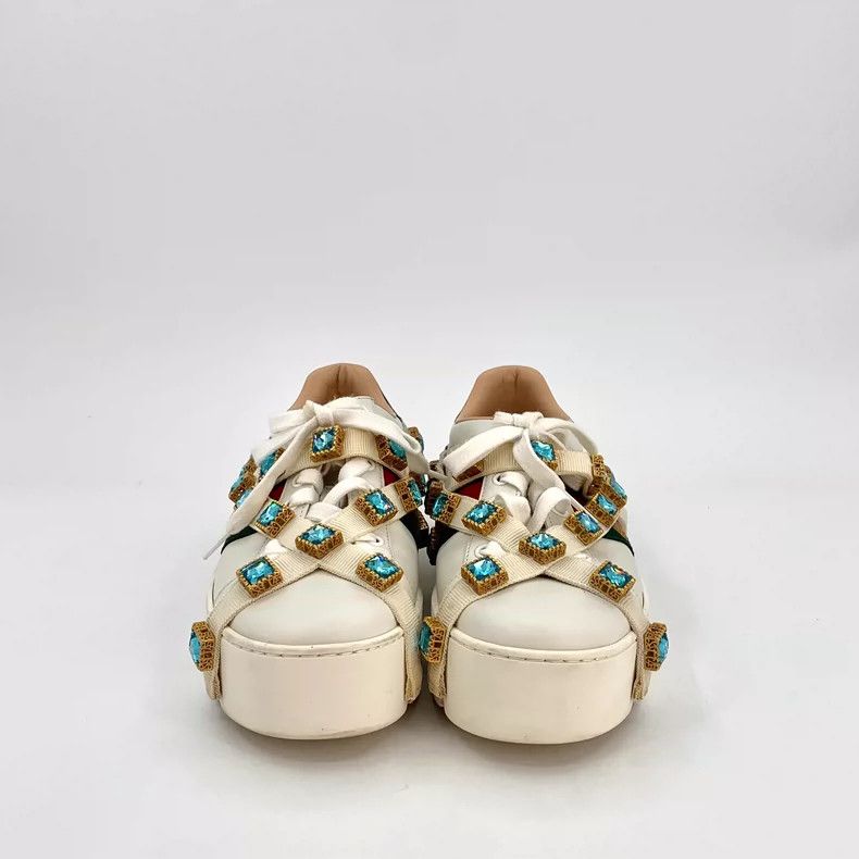 Gucci Gucci Ace Series White Casual Platform Sneakers Size US 8 / IT 38 - 3 Thumbnail