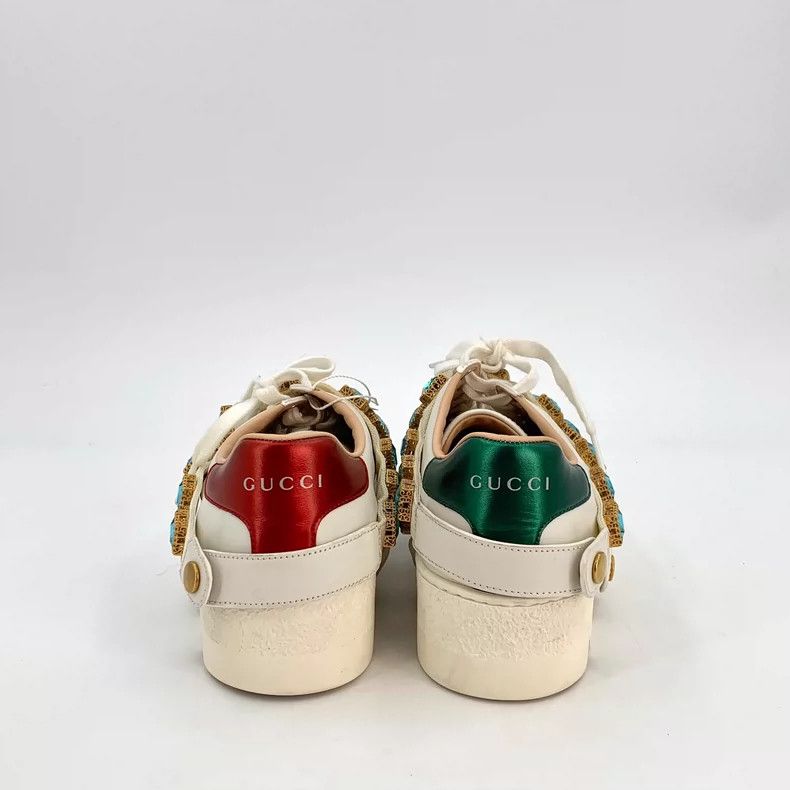 Gucci Gucci Ace Series White Casual Platform Sneakers Size US 8 / IT 38 - 4 Thumbnail