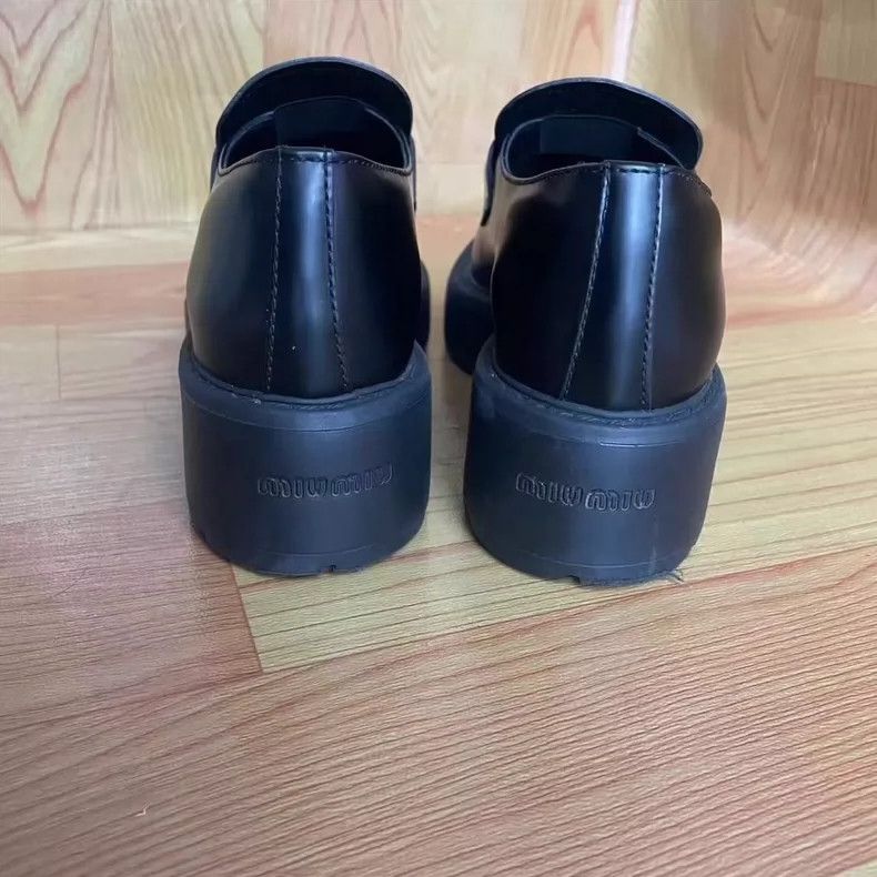Miu Miu Miu Miu Thick Sole Loafers Size 38.5-yf Size US 8 / IT 38 - 5 Thumbnail