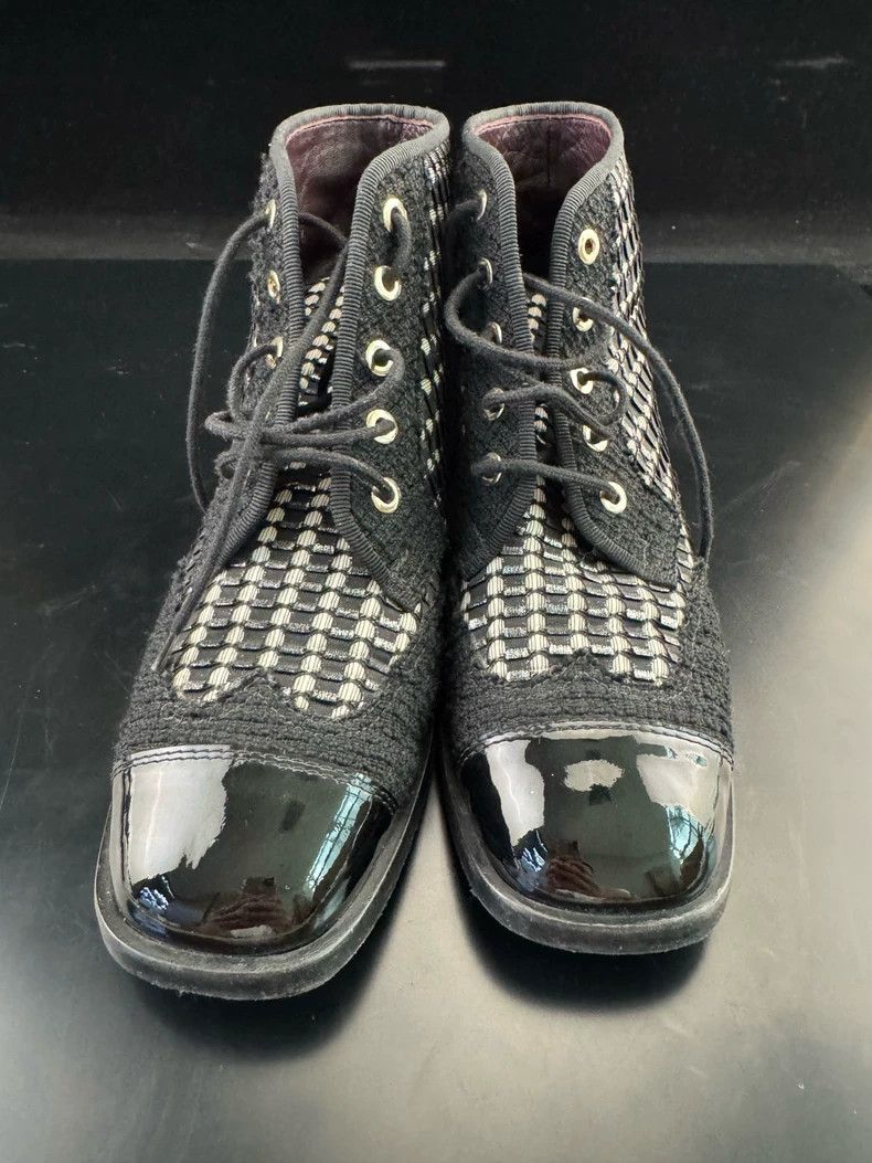 Chanel CHANEL Comfortable Mid-Calf Martin Boots Women Size US 5 / IT 35 - 3 Thumbnail