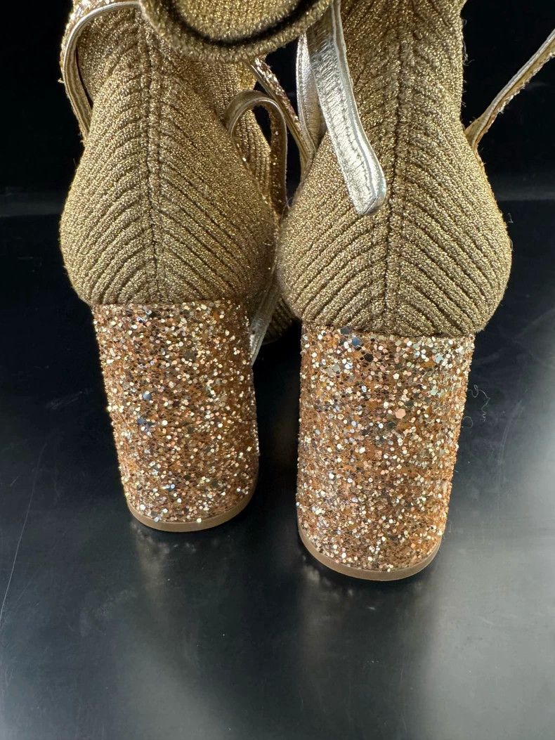 Miu Miu Miu Miu Chunky Heel Open Toe Booties Size US 6 / IT 36 - 4 Thumbnail