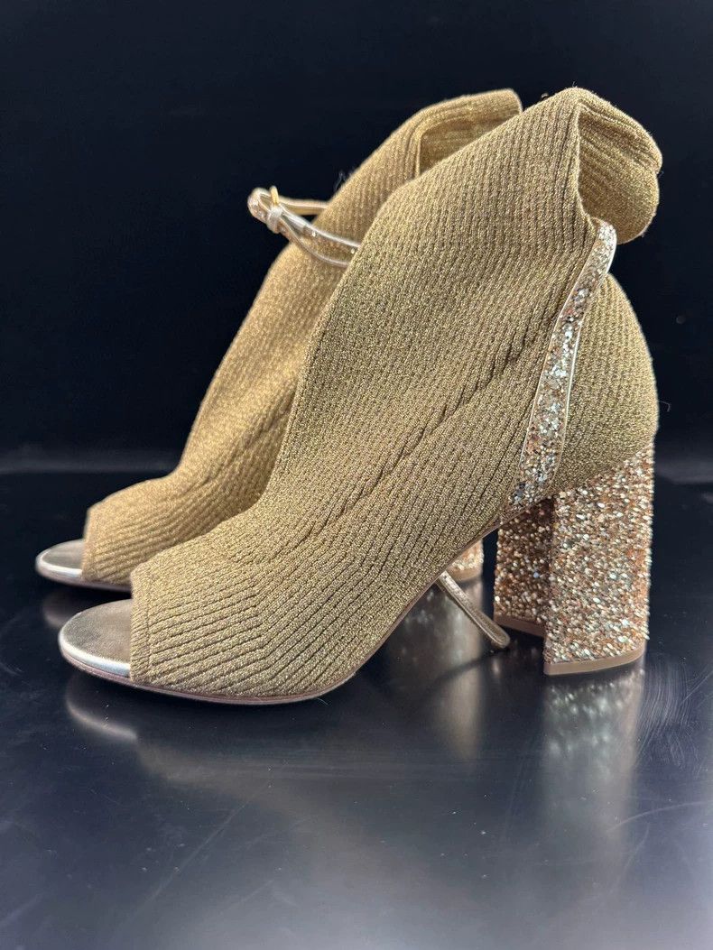 Miu Miu Miu Miu Chunky Heel Open Toe Booties Size US 6 / IT 36 - 2 Thumbnail