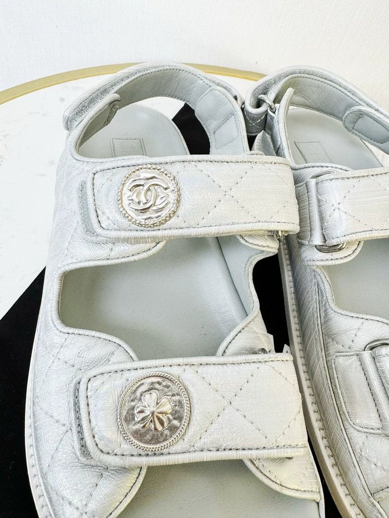 Chanel Chanel Velcro Sandals Size 37 for Sale Size US 7 / IT 37 - 3 Thumbnail